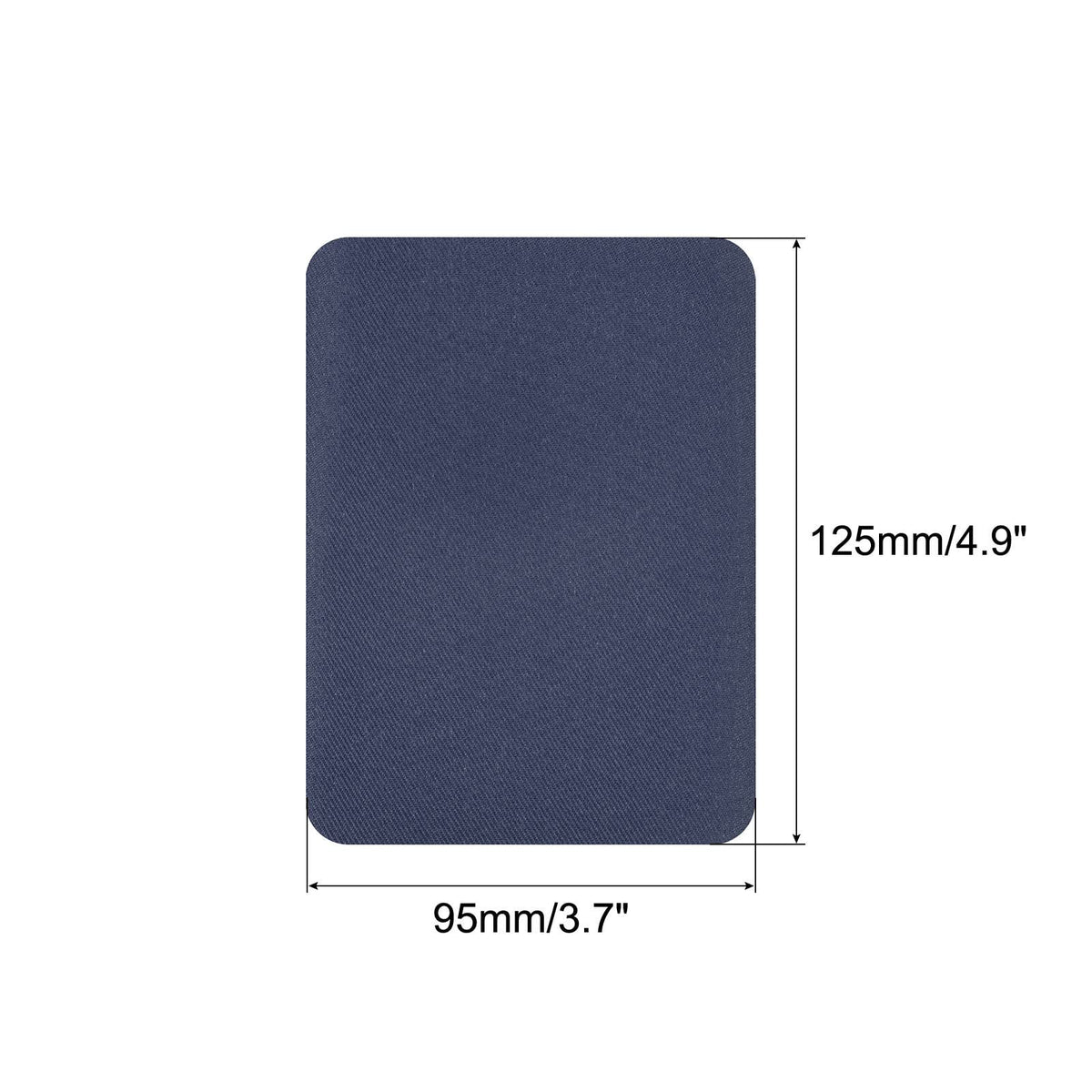 MECCANIXITY 12Pcs Iron on Patches for Clothing Repair Fabric Repair Patches Iron-On Mending Fabric Navy Blue 4.9"x3.7" for Clothes, Pants, Bags Hole Repairing and Decoration