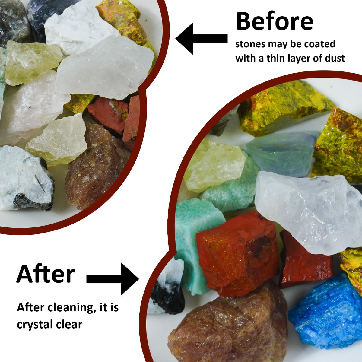 Raw Crystals, Large 1.2-2.0" Healing Crystal Natural Rough Stones for Intuition,Chakra,Meditation,Decoration,Polishing,Energy Work (Zebra Agate, 3.5oz-1.2-2.0"raw Crystals)