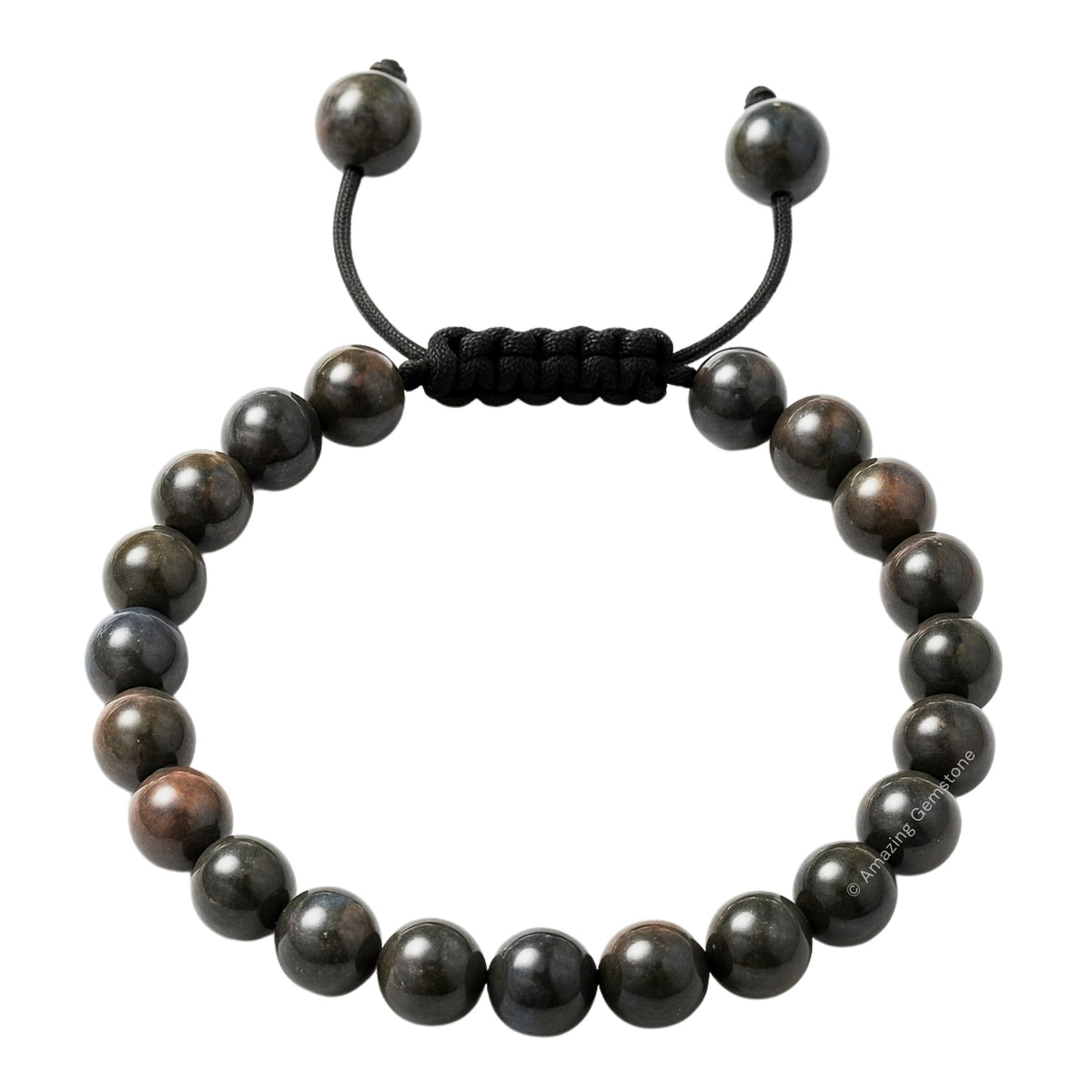 Amazing Gemstone Que Sera Stone Llanite Bracelet, Gifts For Men & Women - Protection Healing Crystal Bracelet - 8mm Gemstone Beaded Adjustable Bracelet, Pulseras Para Hombres Mujer Stocking Stuffers