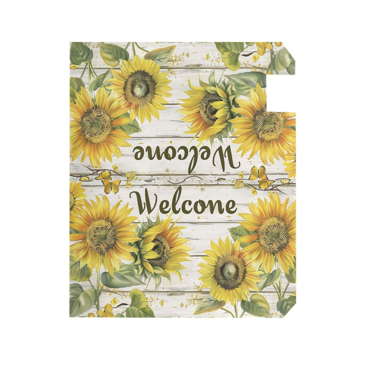 ALAZA Spring Summer Sunflower Welcome Magnetic Mailbox Cover MailWraps Garden Yard Home Decor for Outside Standard Size-18"x 20.8"