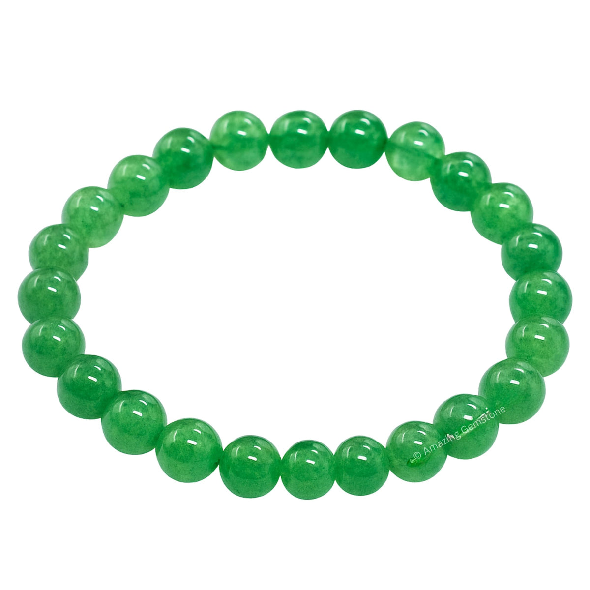 Amazing Gemstone Crystal Bracelet for Women Men's Gifts - Protection Healing Crystal Bracelet - 8mm Gemstone Beaded Stretchable Bracelet Pulseras Para Hombres Mujer Stocking Stuffers Mothers Day Gift (Green Aventurine)