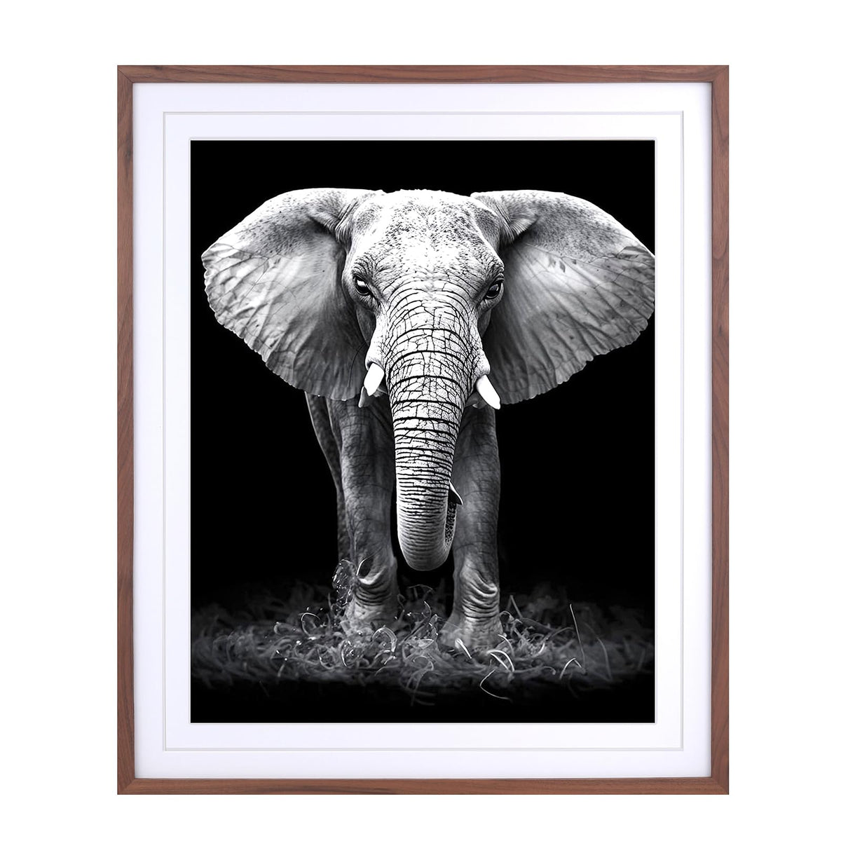 ASXBMIJO 20x24 Picture Frame Natural Solid Walnut Wood with 2 Mats for 18"x22" & 16"x20" Photos, Poster, Puzzles, Paintings，Diamond Painting (A22Sh2024W1822W1620