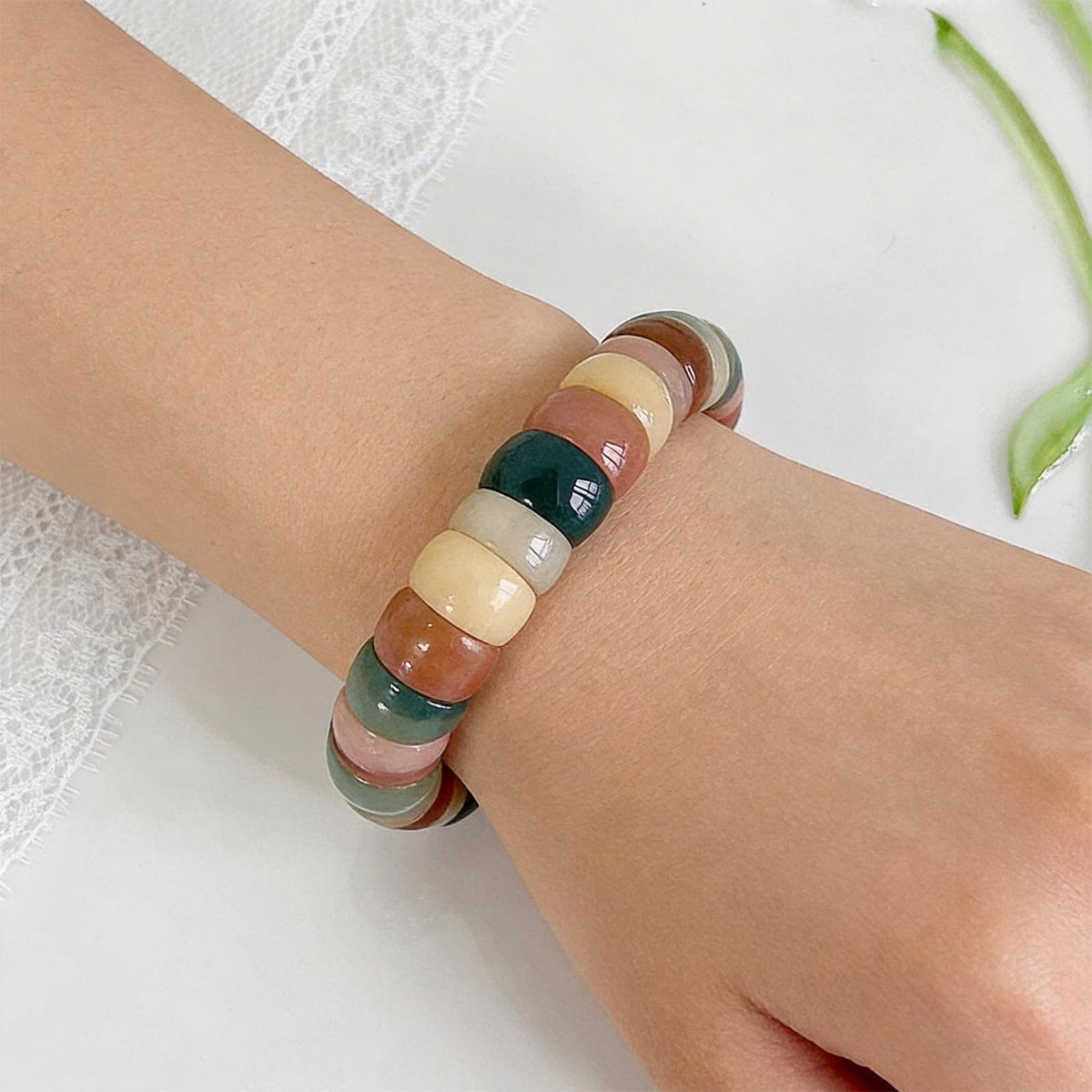 Embtrem Fidget Bracelet Bodhi Seed Bracelets Anxiety Fidget Bracelets Protection Healing Stretch Alleviate Anxiety Stress Protection Healing Bodhi Jewelry Gifts for Women Men