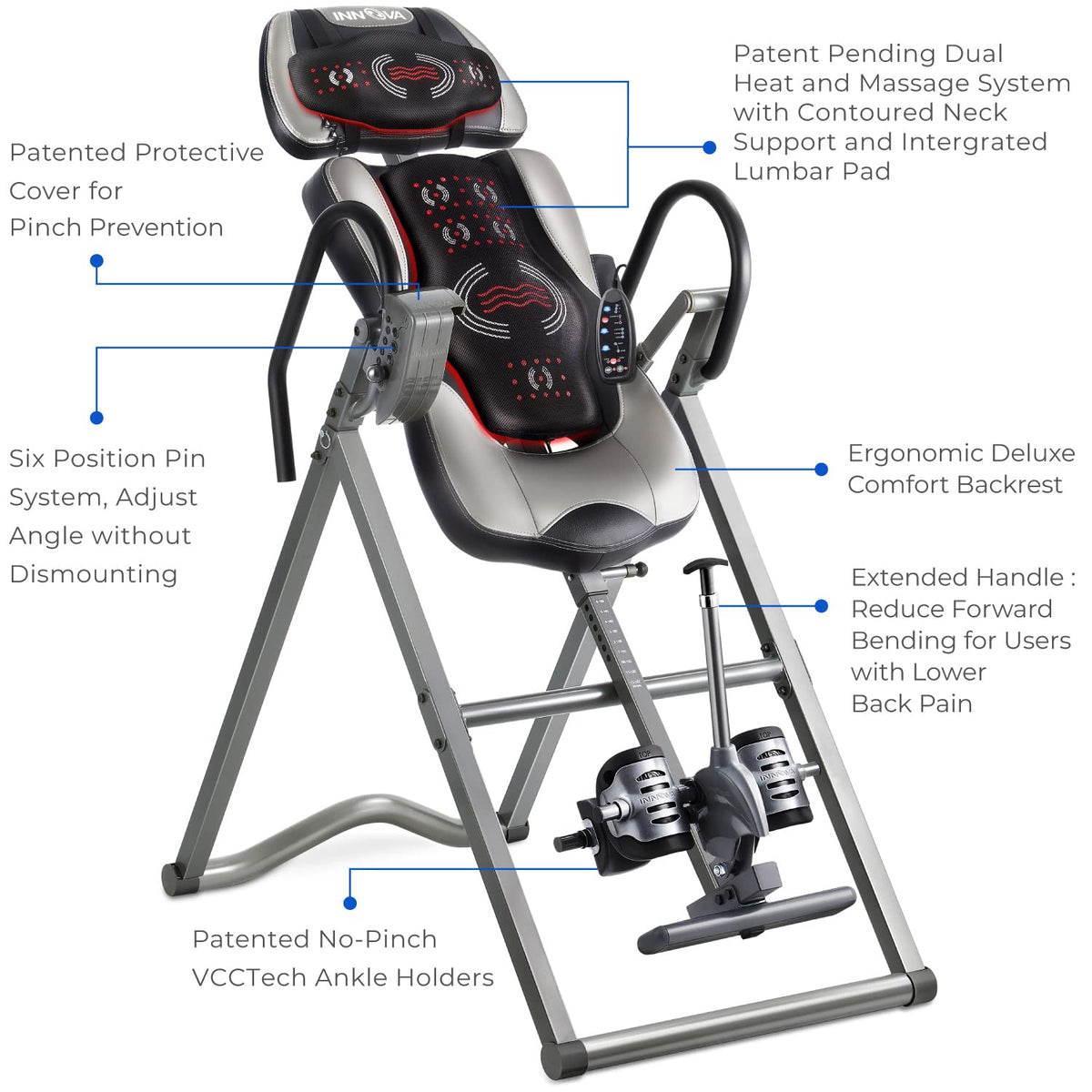 Innova ITM6000 Advanced Heat and Massage Therapeutic Inversion Table