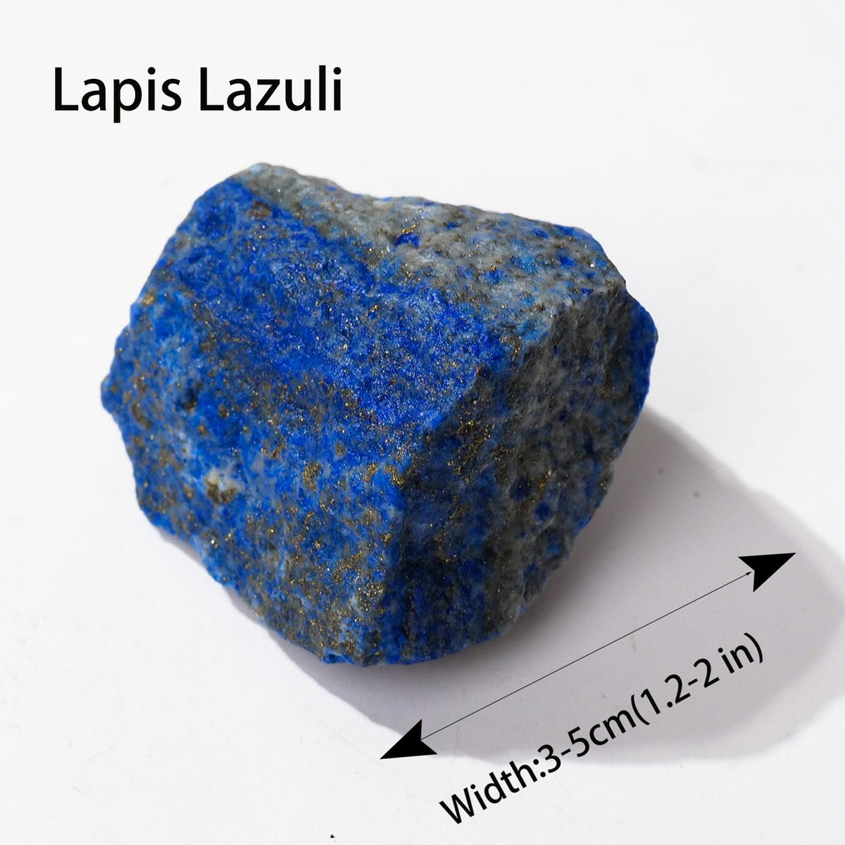 Apengshi 1.2-2'' Lapis Lazuli Raw Stone Natural Crystal Healing Crystal and Stone Rough Rocks for Fountain Home Garden Decor Meditation