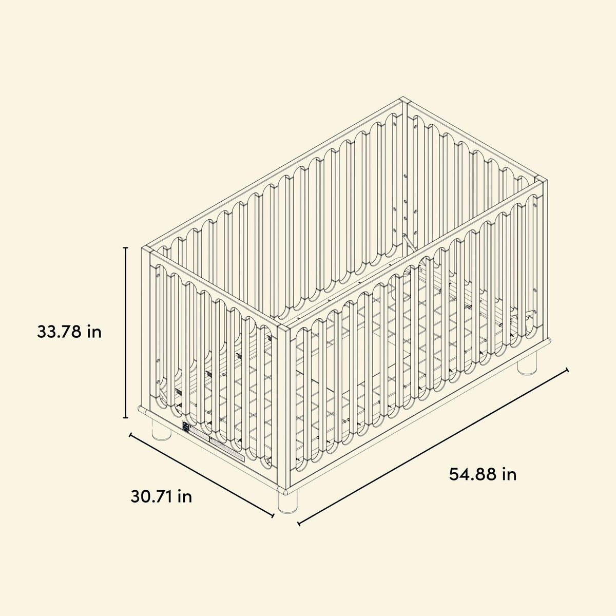 Storkcraft Sicily 3-in-1 Convertible Crib with Toddler Rail Included – GREENGUARD Gold Certified, 100% Solid Wood, Converts to Toddler Bed, Fits Standard Baby Crib Mattress (Driftwood)