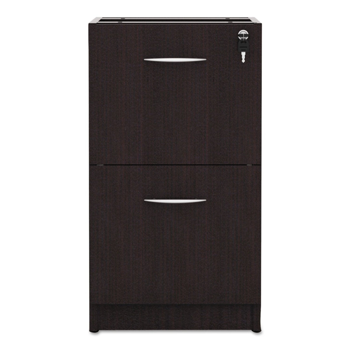 Alera Alera Valencia Series Full Pedestal File, Left Or Right, 2 Legal/Letter-Size File Drawers, Espresso, 15.63" X 20.5" X 28.5"