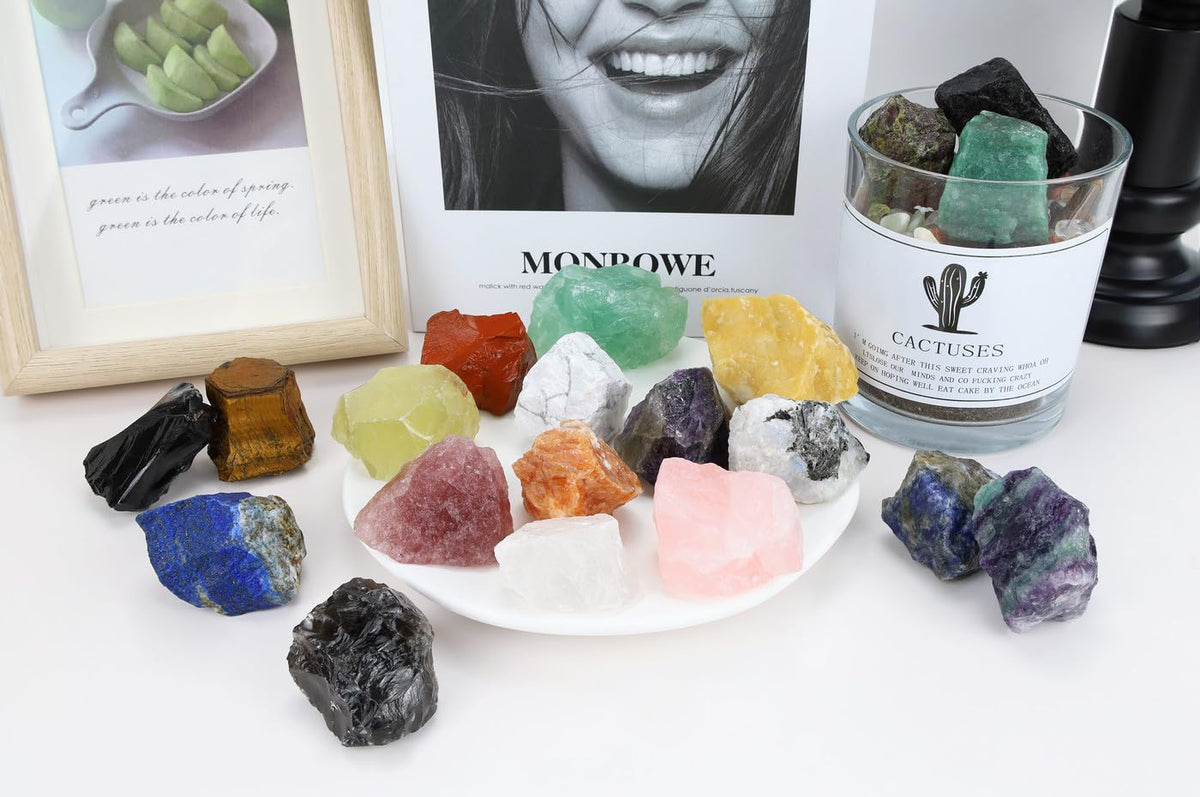 XIANNVXI Howlite 1.8-2.2" Large Raw Crystals and Healing Stones Natural Rough Crystal Rocks for Decor Gifts Tumbling Cabbing Polishing Fountain Rocks 1PCS
