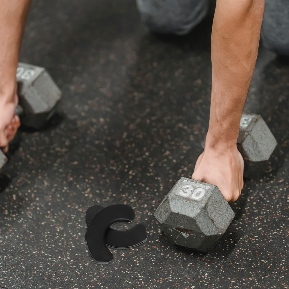 BESPORTBLE 20pcs Dumbbell Holder Pads Shockproof Protection Cushion Fitness Equipment Slip Workout Accessories for Home Gym Use