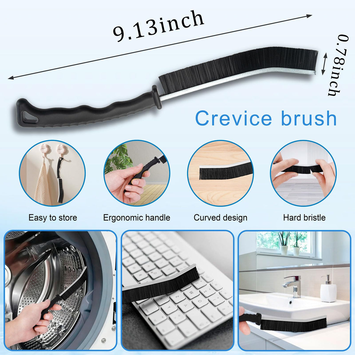Universal Dryer Vent Cleaner Kit with Vacuum Hose - 4-Piece Lint Brush & Attachment Set for Clothes Dryer, Shop Vac Accessories, Lint Trap Cleaner & Home Maintenance Tools