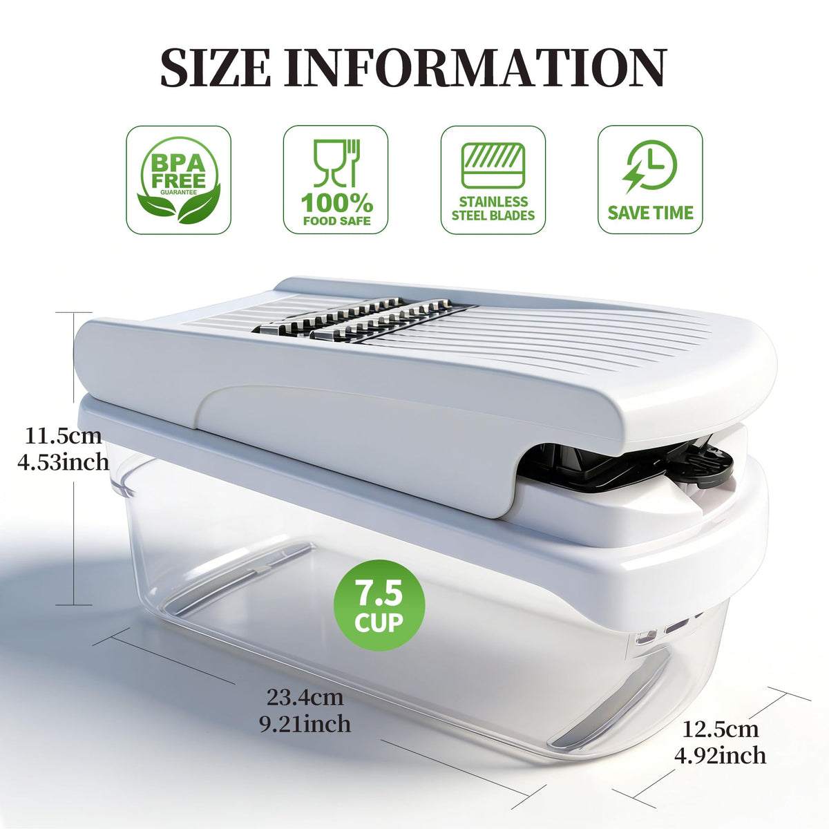 18-in-1 Vegetable Chopper Mandoline Slicer for Kitchen, Food Chopper with Container, Veggie Cutter, Onion Mincer Tomato Dicer, Fruit Slicer Spiralizer, Cheese Grater, Kitchen Gadgets House Essentials