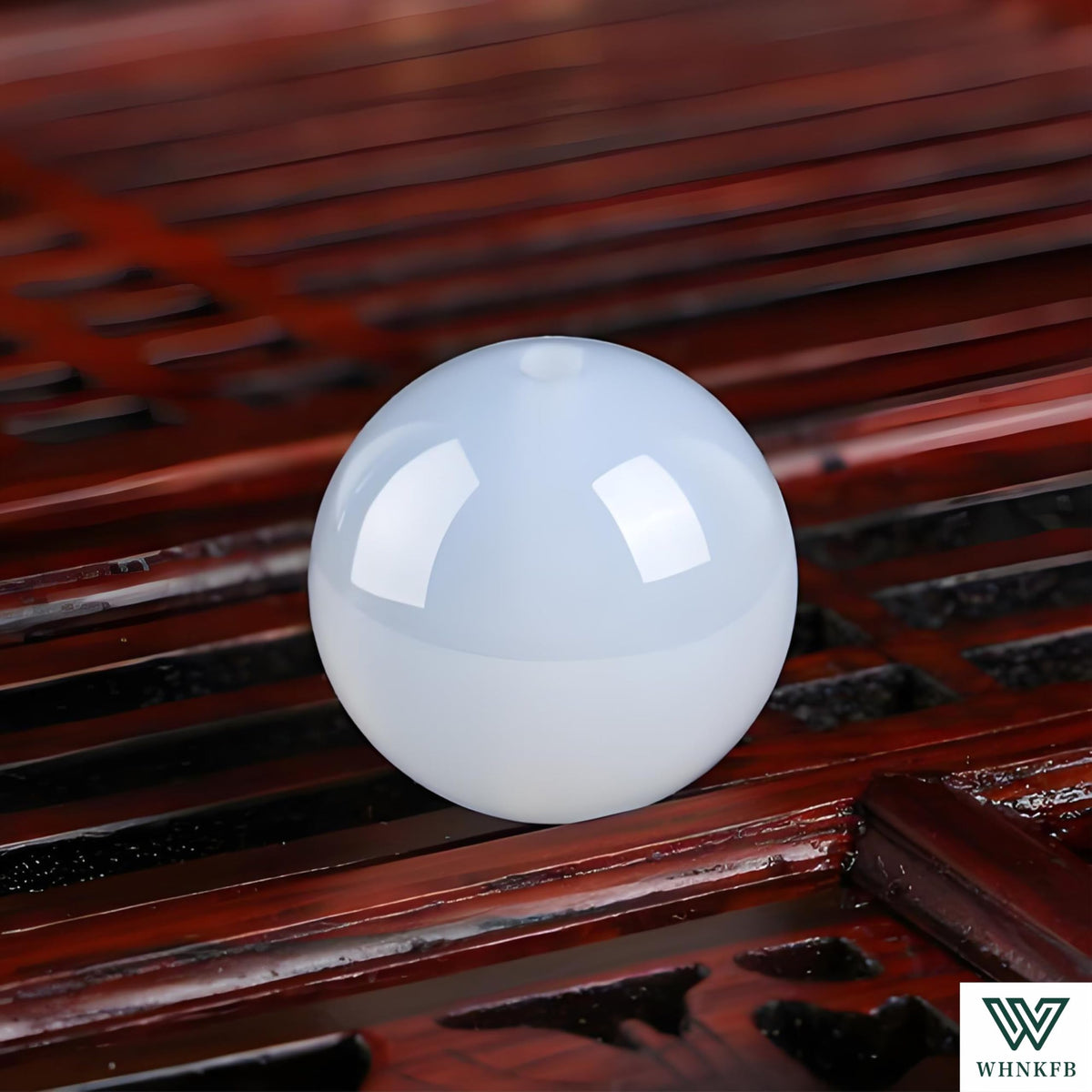 WHNKFB 6mm 100PCS Natural White Agate Round Beads, Banded Loose Stone Beads for Jewelry Making Craft - 4mm 6mm 8mm 10mm Options with Free Elastic Cord