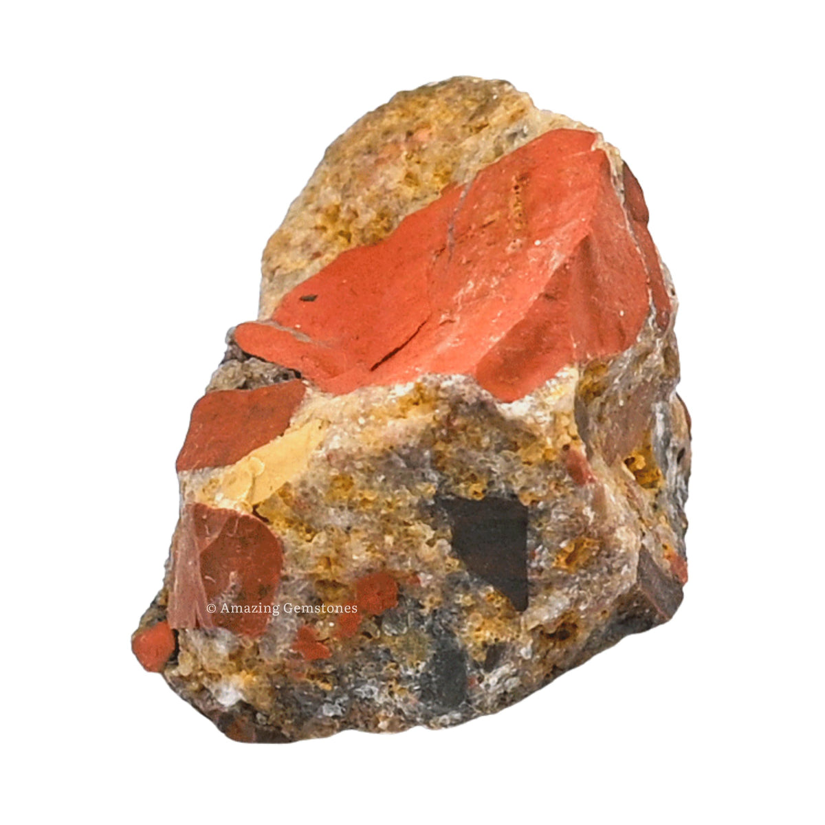 Amazing Gemstone Spotted Jasper Raw Crystals and Healing Stones, Natural Rocks for Tumbling and DIY Raw Stones and Crystals (1 lb)