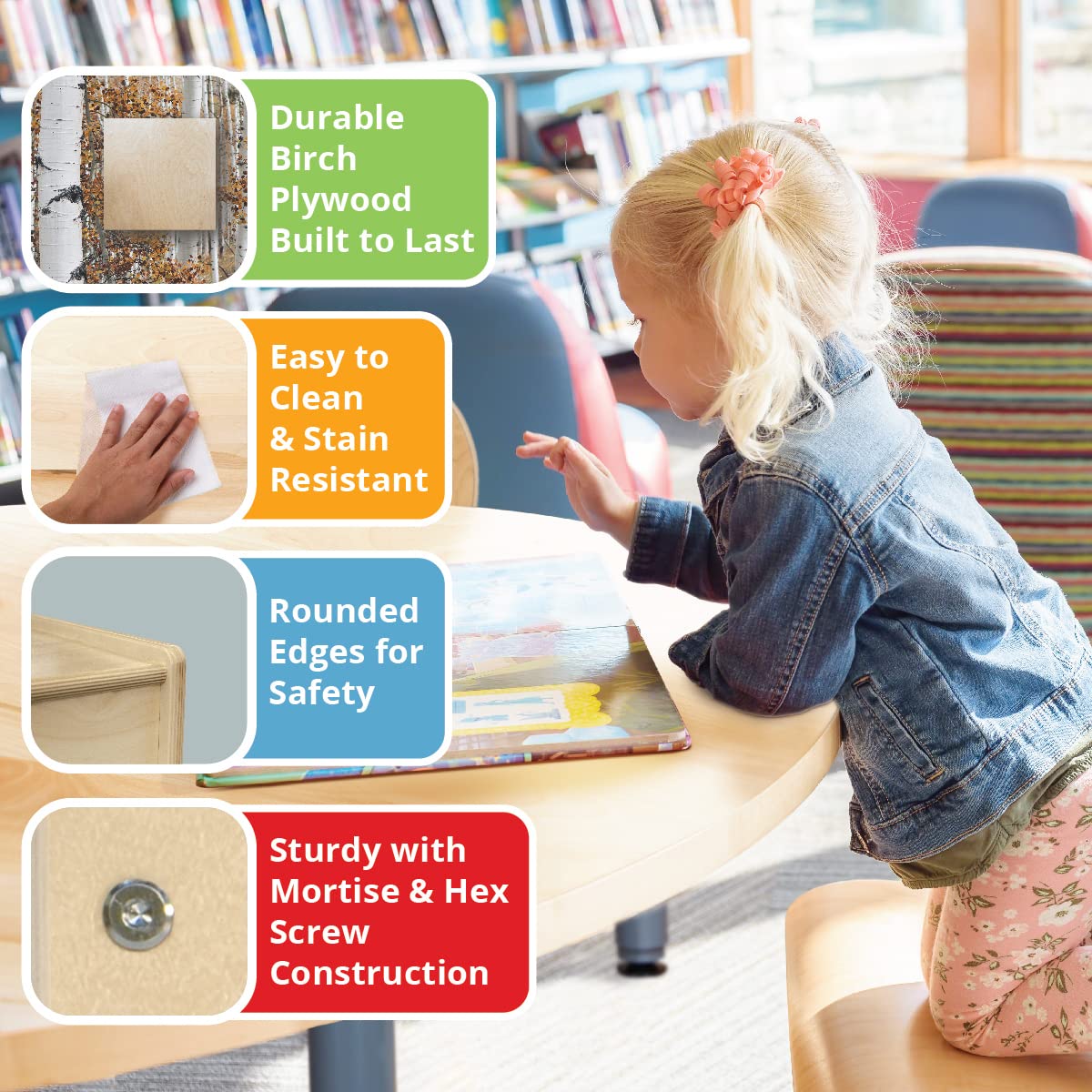 Contender 12 Big Cubby Storage Shelf, Montessori Cabinets for Organizing Art and Craft Supplies, Hard Wood Cabinets Perfect for Classrooms, Offices and Homes