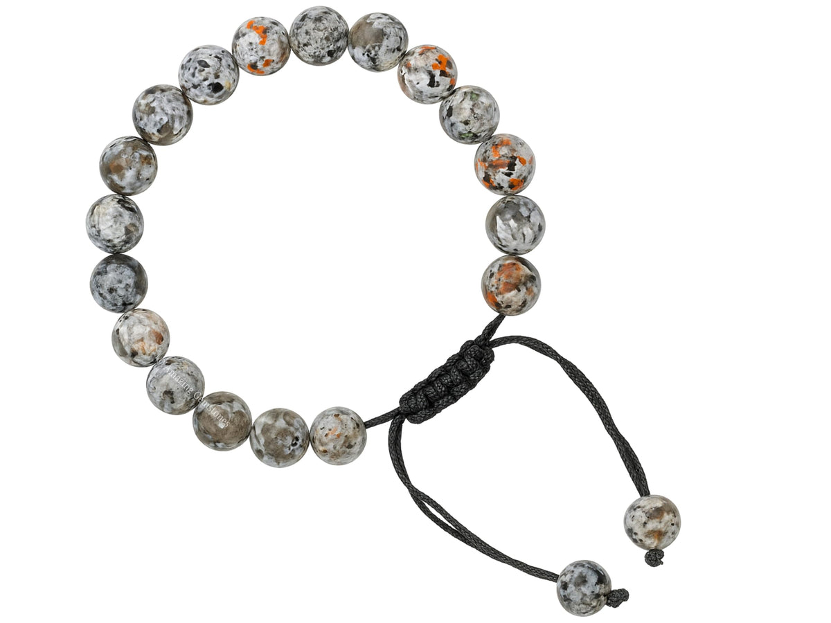 Amazing Gemstone Yooperlite Bracelet for Women Men's Gifts - Protection Healing Crystal Bracelet - 8mm Gemstone Beaded Adjustable Bracelet Pulseras Para Hombres Mujer Stocking Stuffers