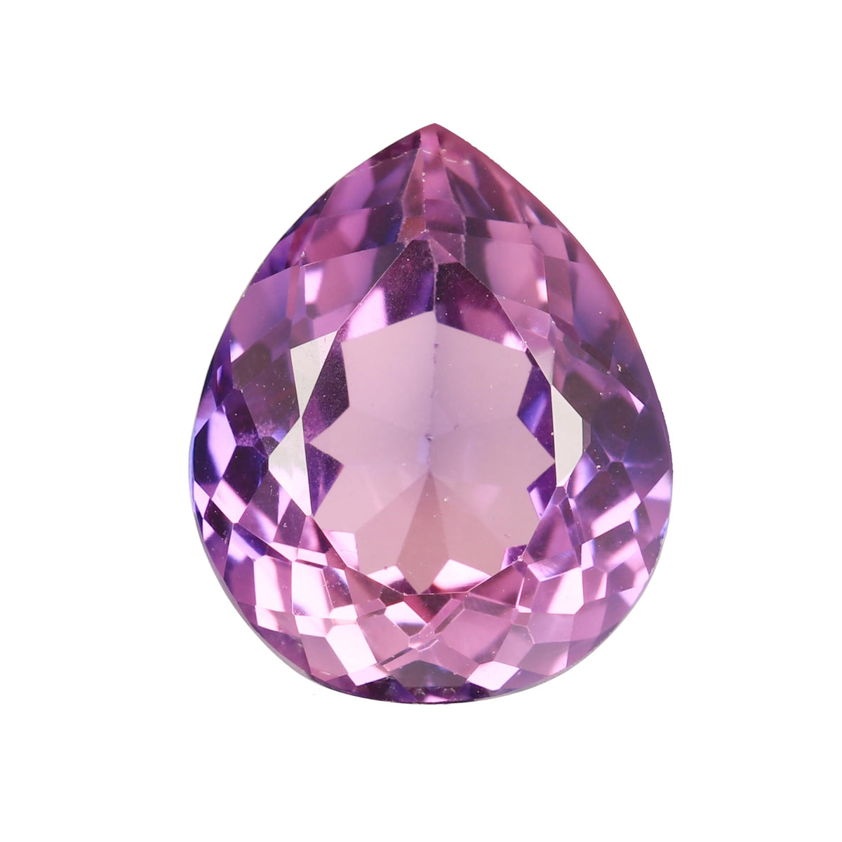 REAL-GEMS Natural Brazilian Pink Kunzite 12.3 Carat Pear Shape Loose Gemstone for Jewelry Making