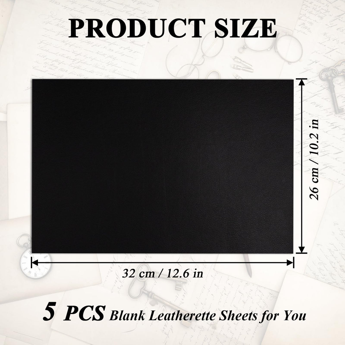 5 Pack Laserable Faux Leatherette Sheets Iron-On Leather Patches with Heat Press Adhesive Backing for DIY Hats, Caps, Beanies, Shirts, Laser Engraving & UV Printing Craft Supplies（Black White）