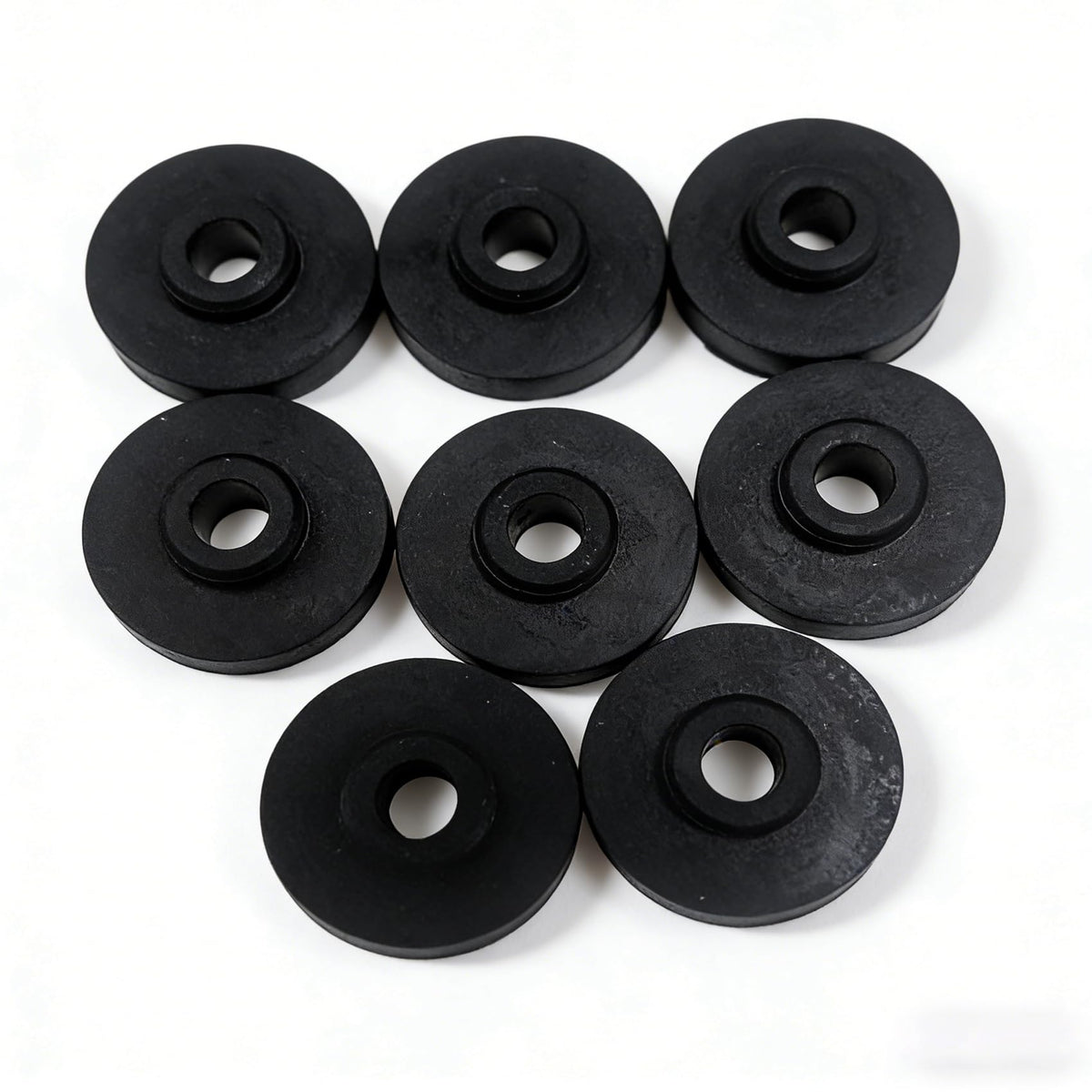 8 Pack Rubber Feet,Diameter: 1.34 in High Damping Vibration Damping Ring for Electric Motor,Refrigeration Compressor,Quiet Vibration Reduction Place (Natural Rubber) (8NaturalRubber)
