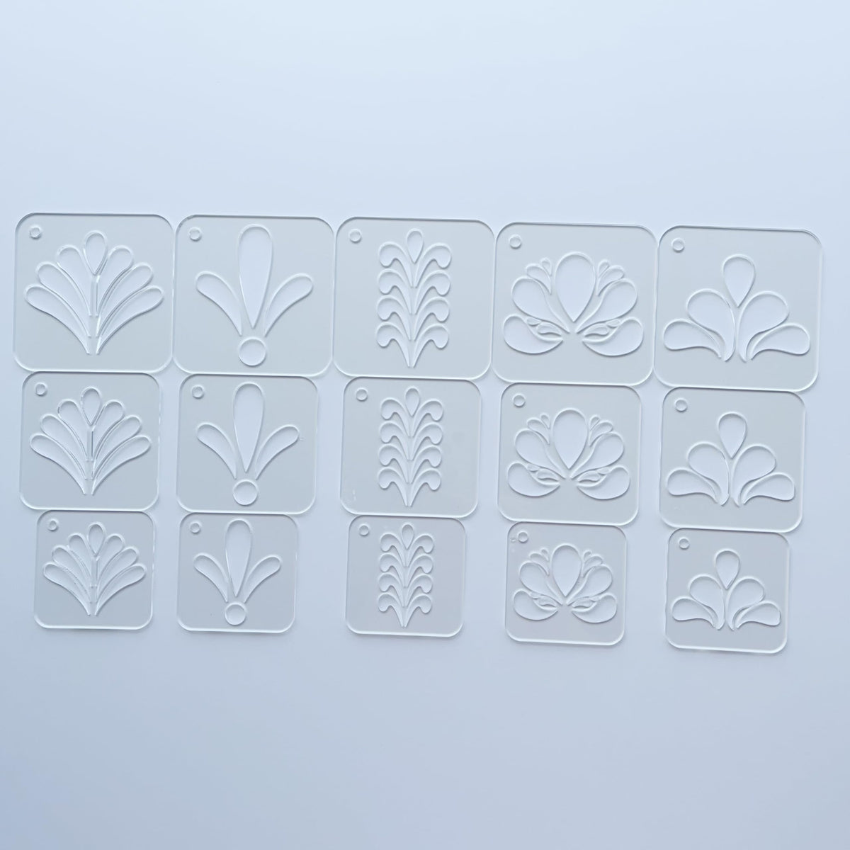 Mandala Dot Art Stencils Set, 15 Pieces in 3 Sizes 2.17-2.95 Inch, Drawing Templates for Painting, Canvas, Wood