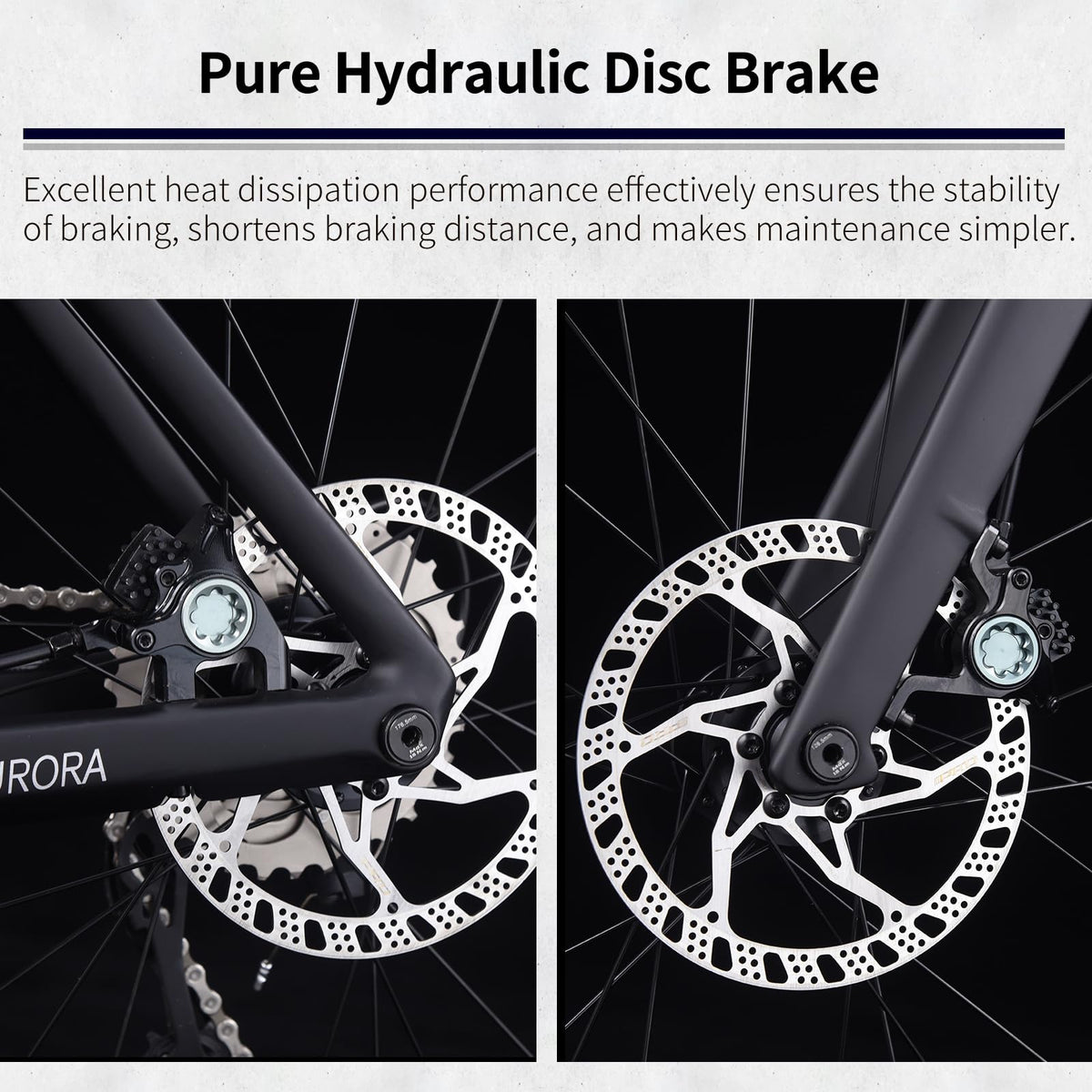SAVADECK A7L Carbon Road Bike, T800 Carbon Fiber Frame 700C Racing Bicycle with Shimano 105 R7100 24 Speed Groupset and Hydraulic Disc Brake, Ultra-Light Carbon Bike for Man and Women(Black,47cm)
