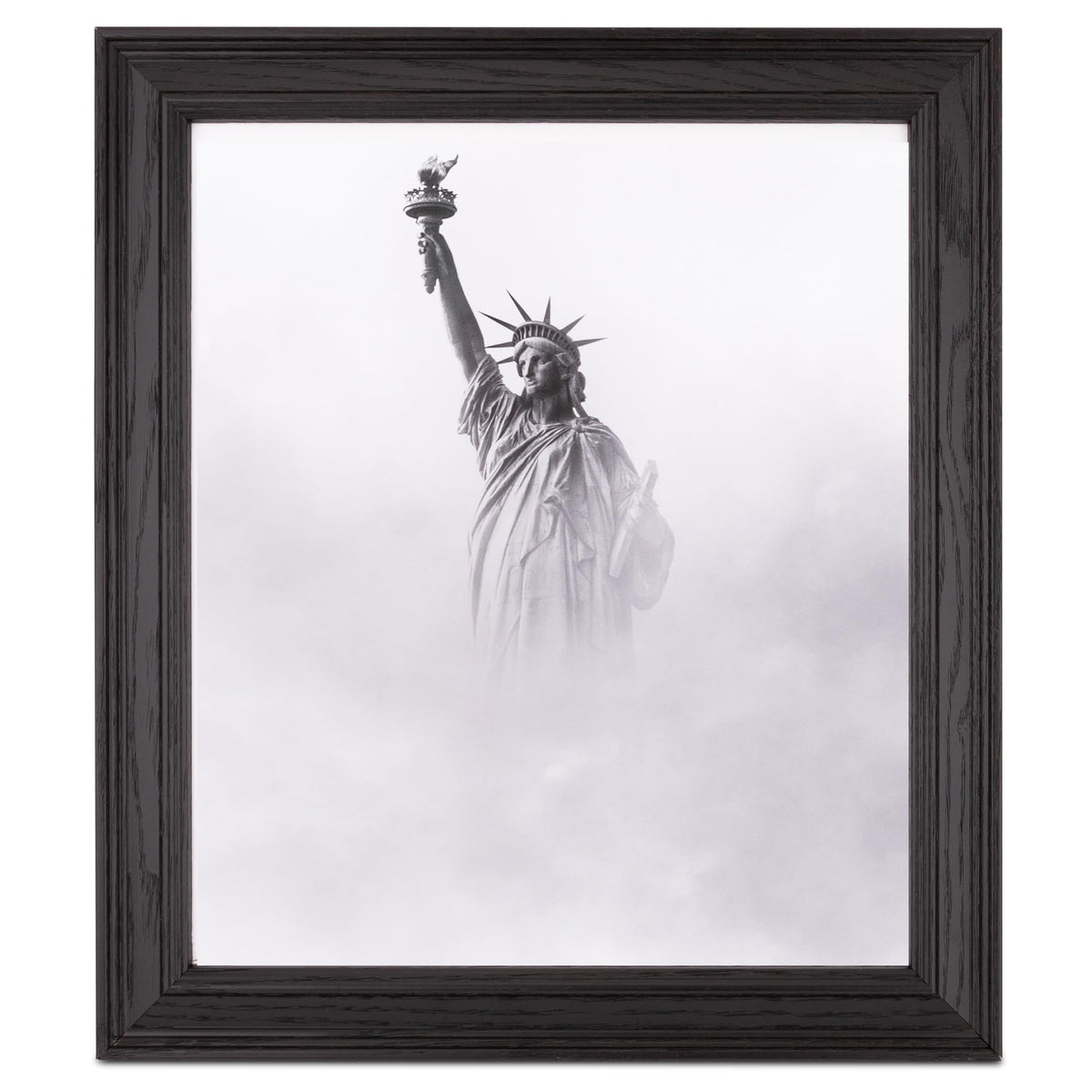 ArtToFrames 28x48 Inch Black Picture Frame, This 1.50 Inch Custom Poster Frame is Colonial Onyx - Comes with Economy Acrylic and Corrugated Backing (2WOM0066-78238-YBLK-28x48)