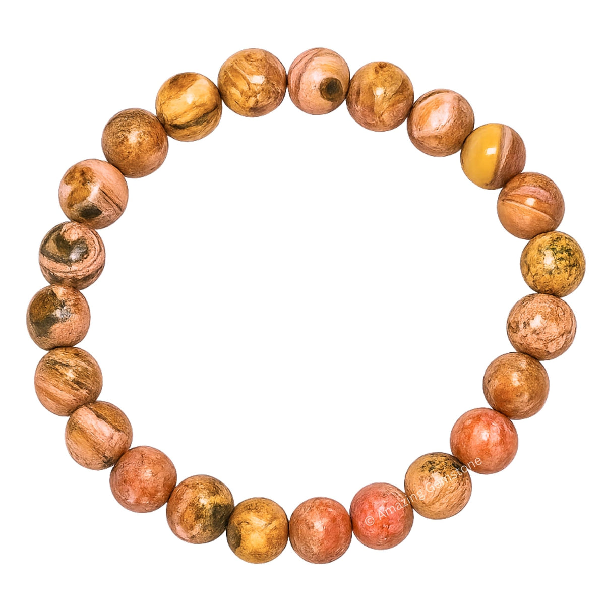 Amazing Gemstone Crystal Bracelet for Women Men's Gifts - Protection Healing Crystal Bracelet - 8mm Gemstone Beaded Stretchable Bracelet Pulseras Para Hombres Mujer Stocking Stuffers Mothers Day Gift (Rhodochrosite)