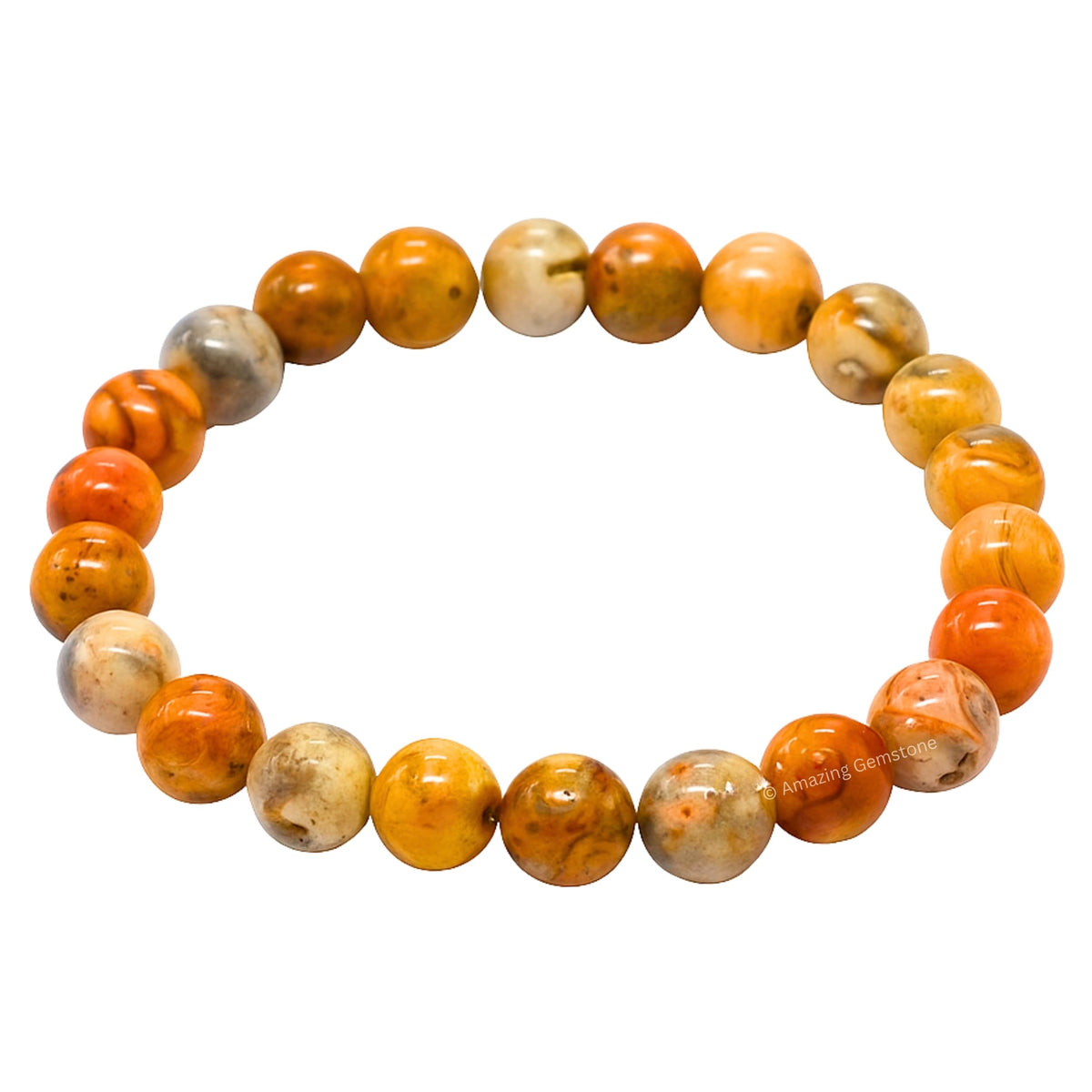 Amazing Gemstone Crystal Bracelet for Women Men's Gifts - Protection Healing Crystal Bracelet - 8mm Gemstone Beaded Stretchable Bracelet Pulseras Para Hombres Mujer Stocking Stuffers Mothers Day Gift (Crazy Lace Agate)