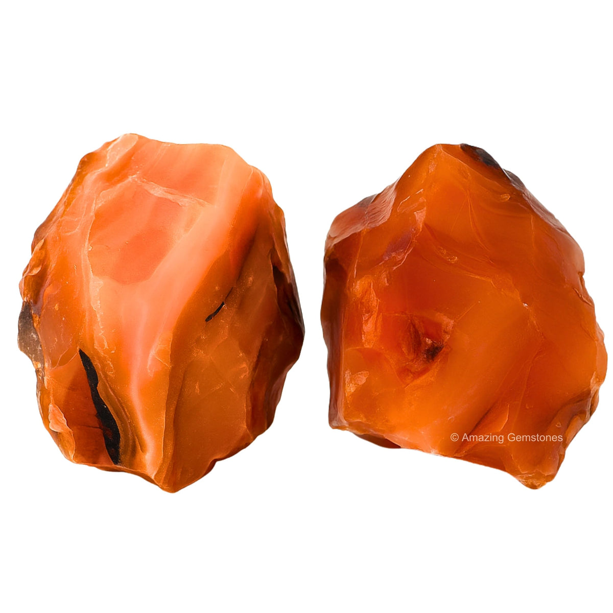 Amazing Gemstone Carnelian Raw Crystals and Healing Stones, Natural Rocks For Tumbling - DIY Raw Stones And Crystals (1 Piece)