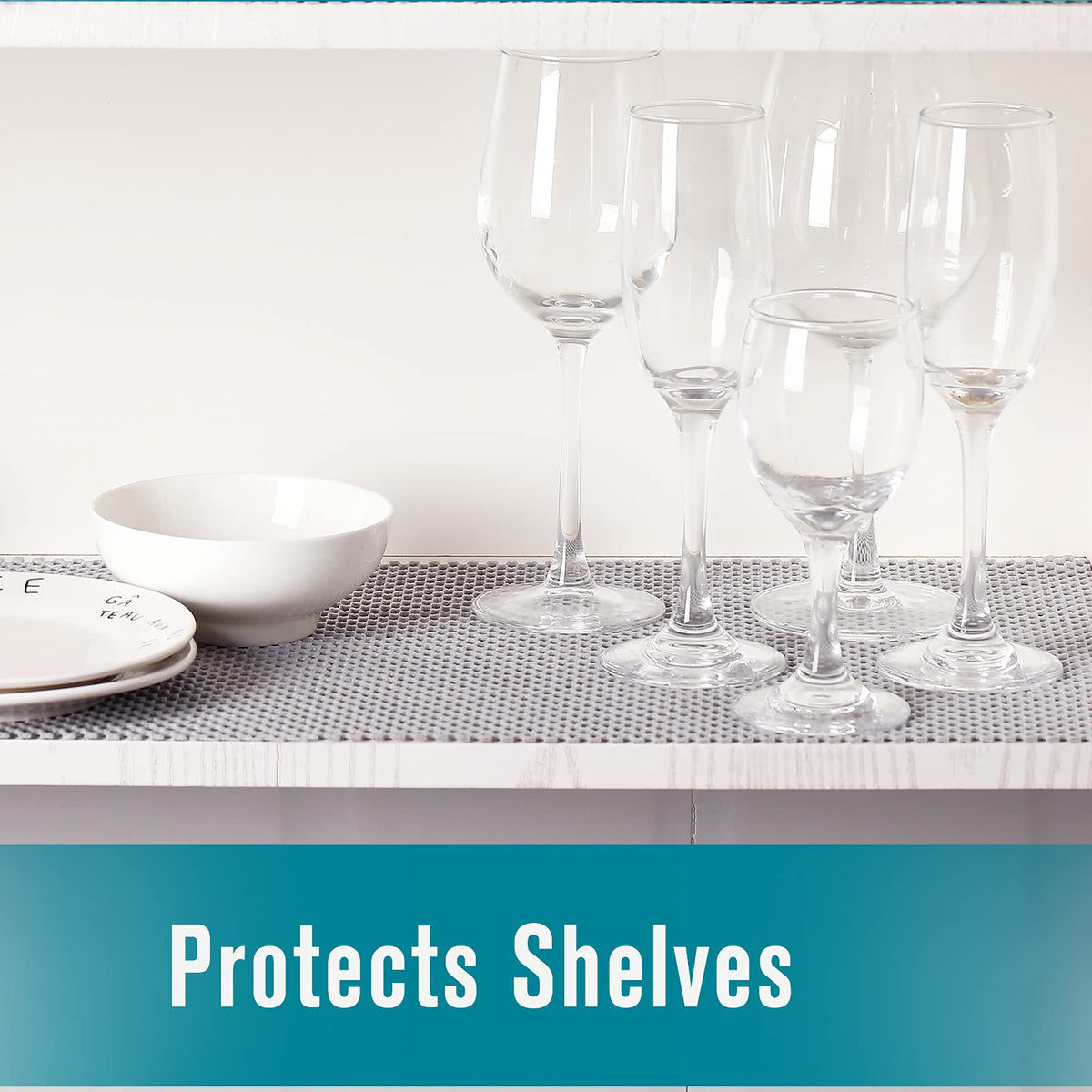 Shelf and Drawer Liner for Kitchen Cabinets Non-Adhesive, Non Slip Durable Strong Clean Long Size 12 Inches X 20 Feet, Shelves, Cabinets, Storage, Kitchen and Desks, Camel