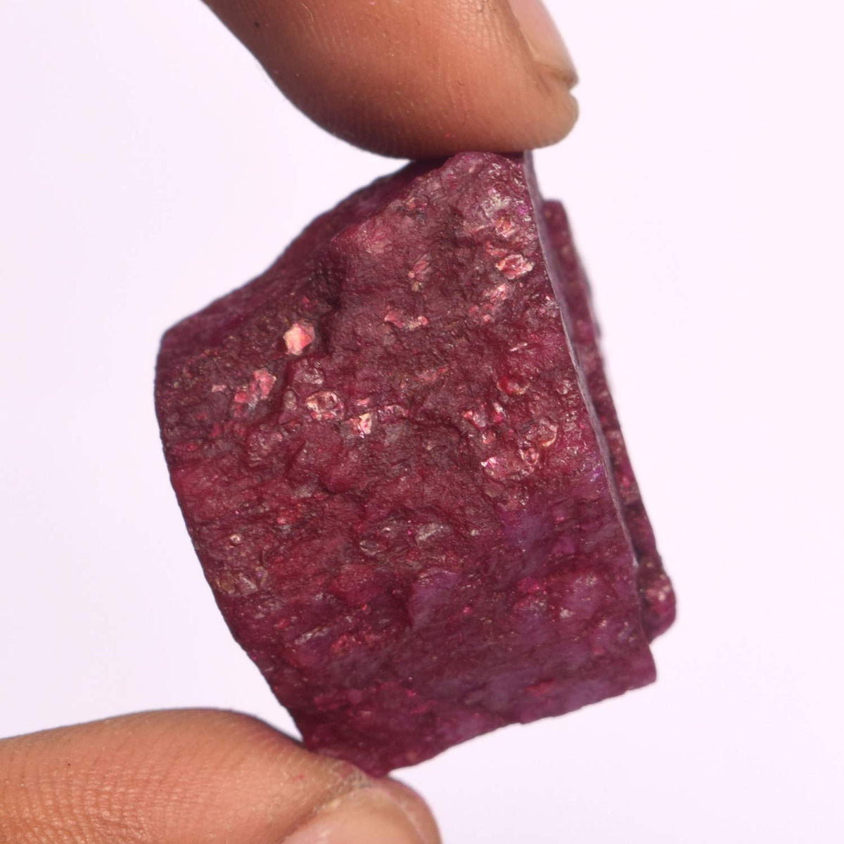 A High-Grade Red Ruby 102.00 Ct Healing Crystal, Natural Ruby Chunk, Uncut Rough Ruby