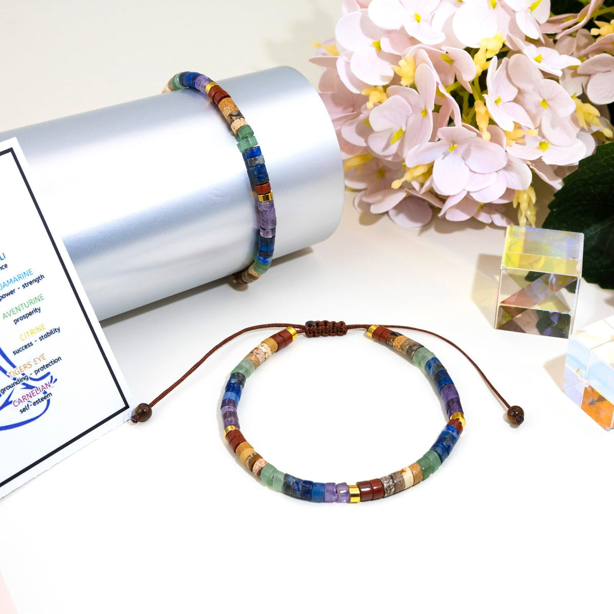 Aisity Bracelets for Women Crystals and Healing Stones Easter Mothers Day Birthday Gifts for Women Jewelry Chakra Bracelet Uniquue Gifts Anxiety 7 Chakras Healing Crystals Meditation Relax Anxiety