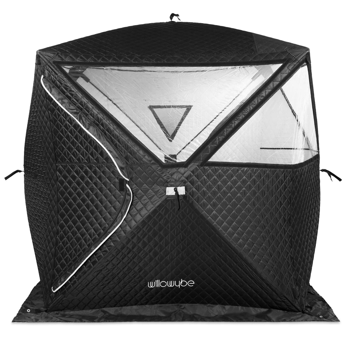 WILLOWYBE Outdoor Sauna Tent Pro - 4-Person, All-Weather, Insulated, Solid, Panoramic View, Easy Setup