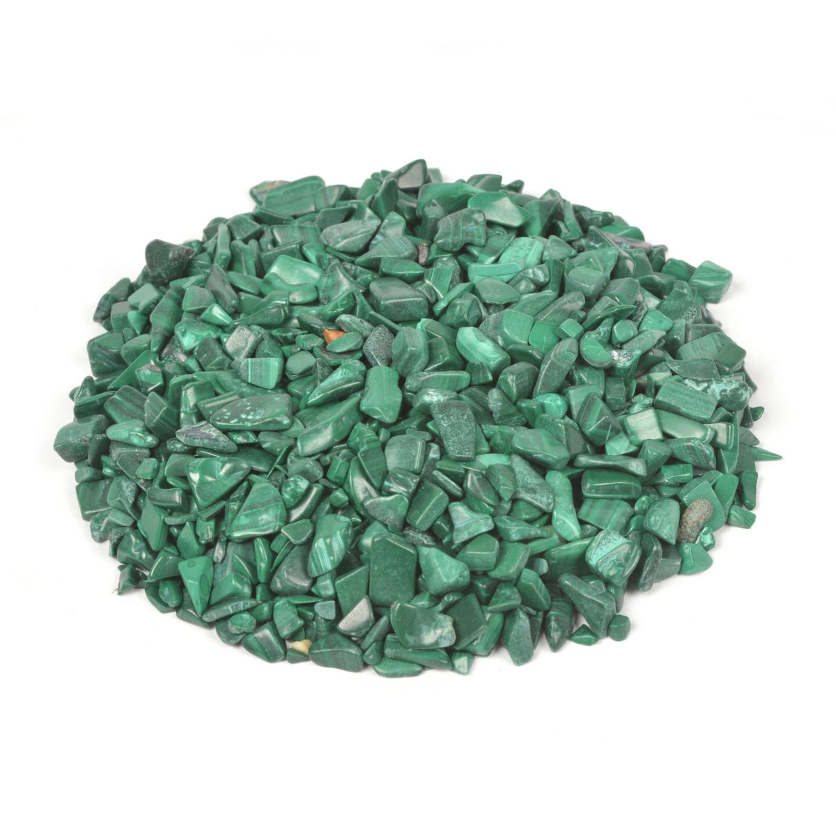Natural Malachite Polished Chips Crushed Tumbled Stone Crystal Healing Embellishments 100 grams