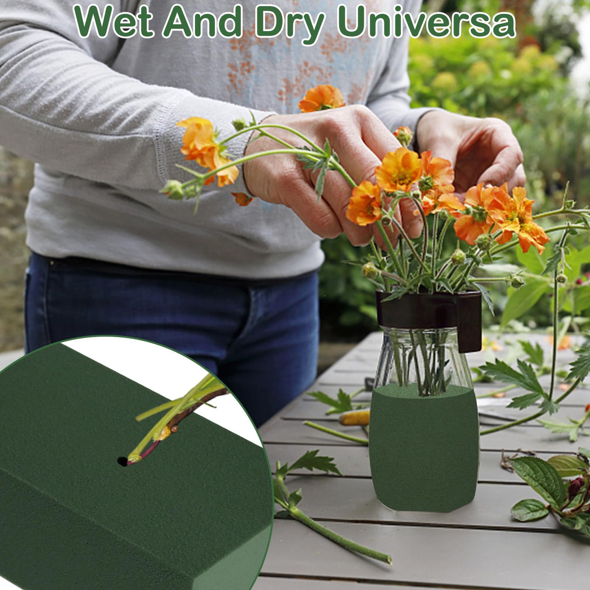CANIPHA 30Pieces Floral Foam Blocks, Green Floral Foam for Flower Arrangements, Flower Foam Blocks Florist Foam Dry Foam Plant Foam Wet Foam for Artificial Flowers, (5.5 X 3.2 X 1.8 Inches)