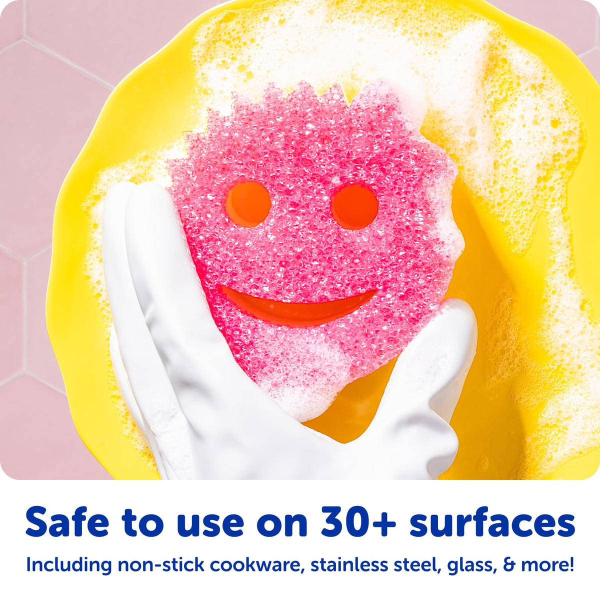 Scrub Daddy Scrub Mommy Sponges - Dish Scrubber + Non-Scratch Cleaning Sponges Kitchen, Bathroom + Multi-Surface Safe - Dual-Sided Dish Sponges for Scrubbing - Online Exclusive (3 Count)