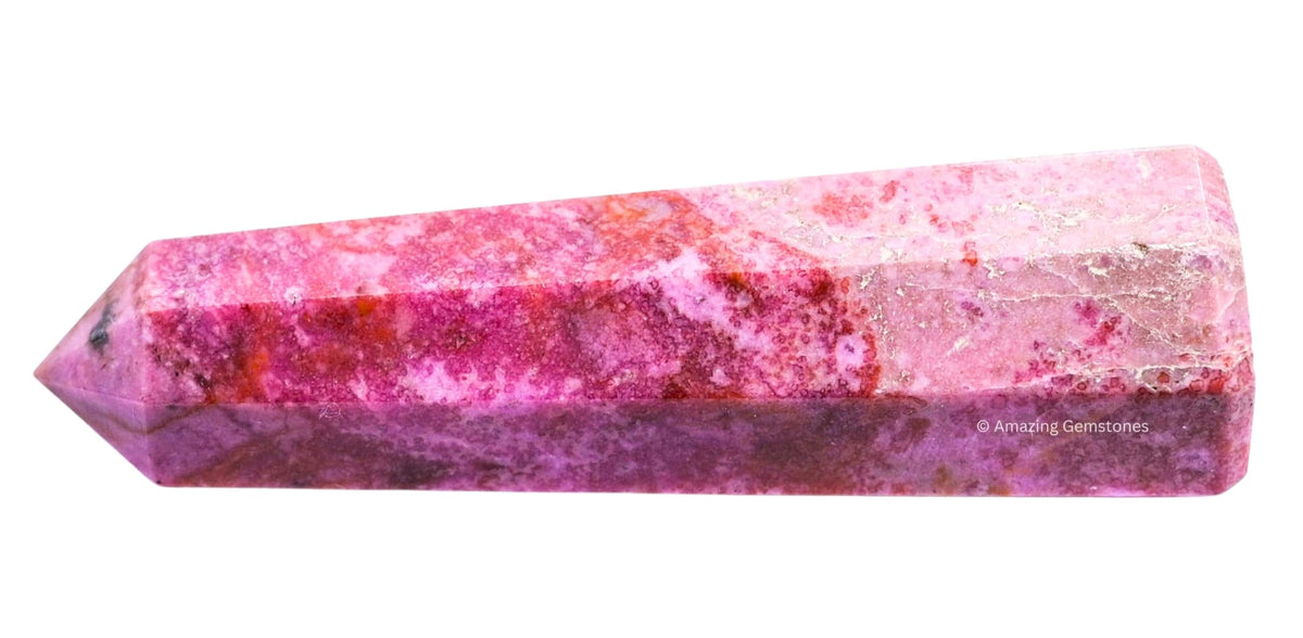 Amazing Gemstone Cobalt Calcite Crystal Towers - Natural Healing Crystal Point Obelisk for Reiki Healing and Crystal Grid (3" to 4" INCH)