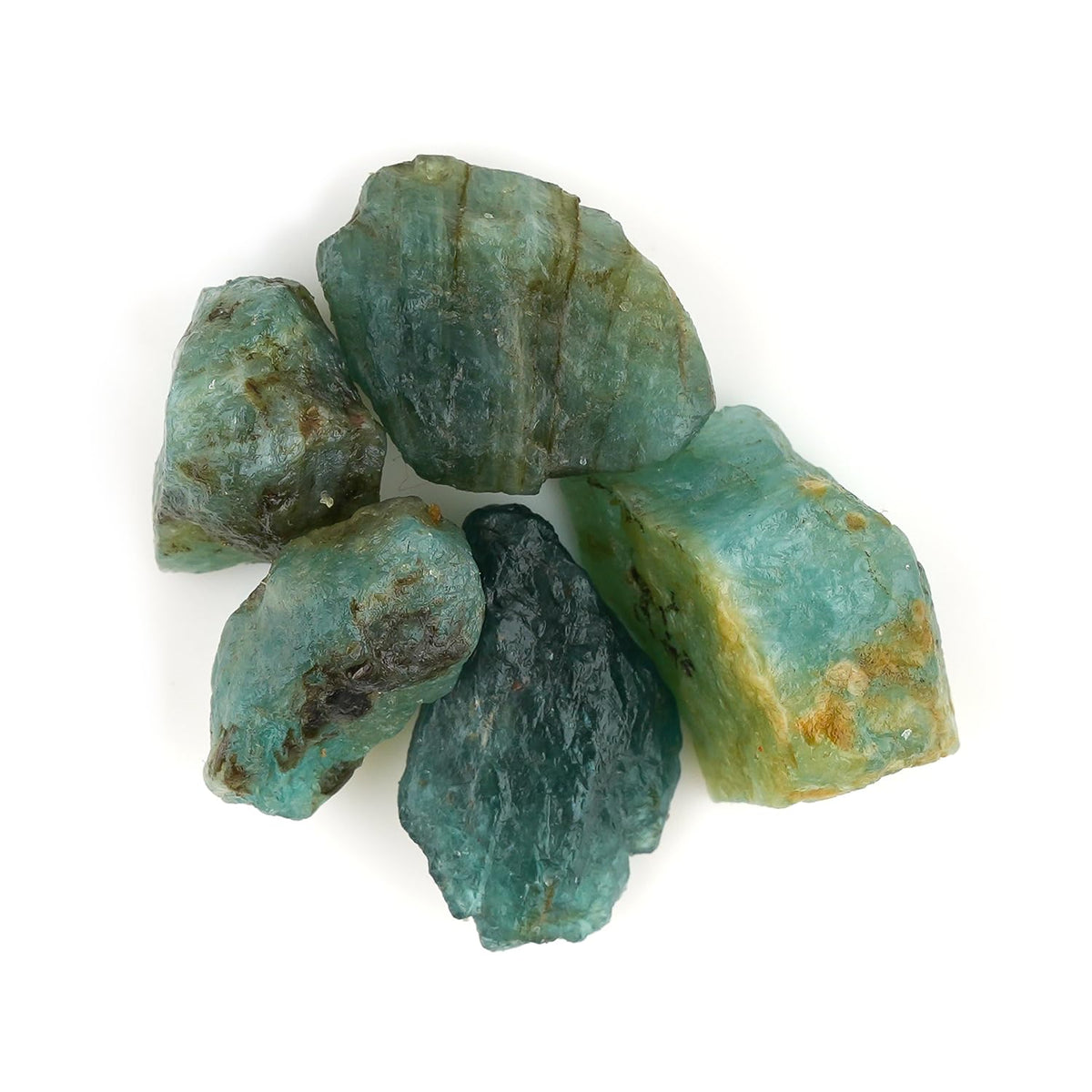 CRYSTALINES 5pcs, Wholesale Natural Raw Grandidierite Gemstone, Untreated Rough Stone, Bulk Loose Supplies for Jewelry Making, DIY Crafts, Chakra Healing Crystals, Wire Wrap, Gem Collection