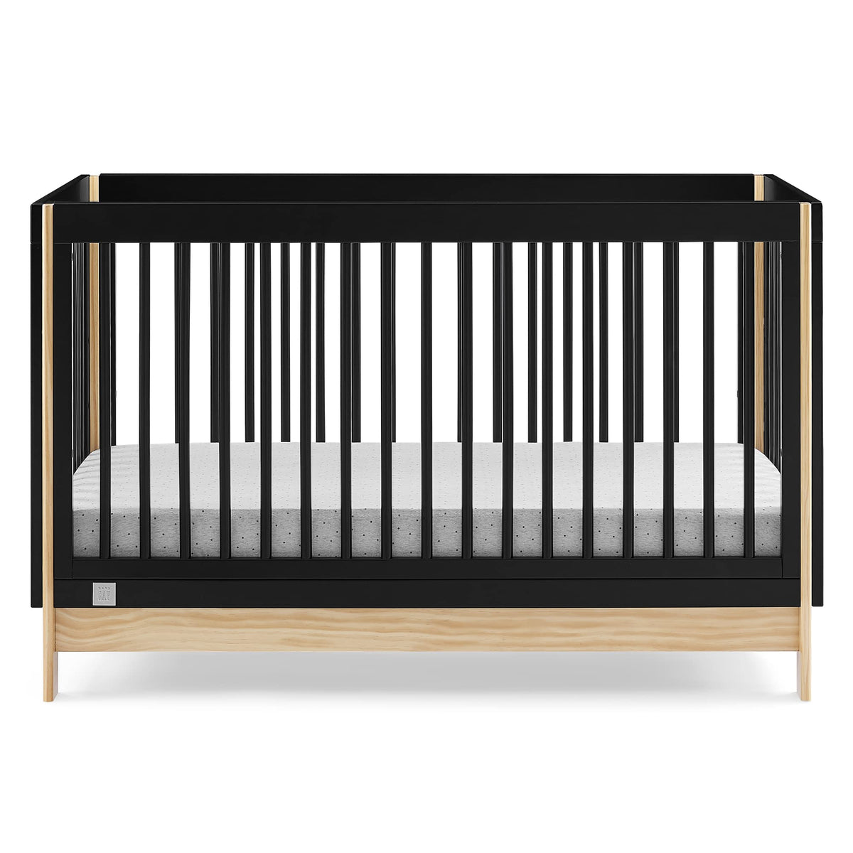 GAP babyGap Tate 4-in-1 Convertible Crib - Greenguard Gold Certified, Ebony/Natural