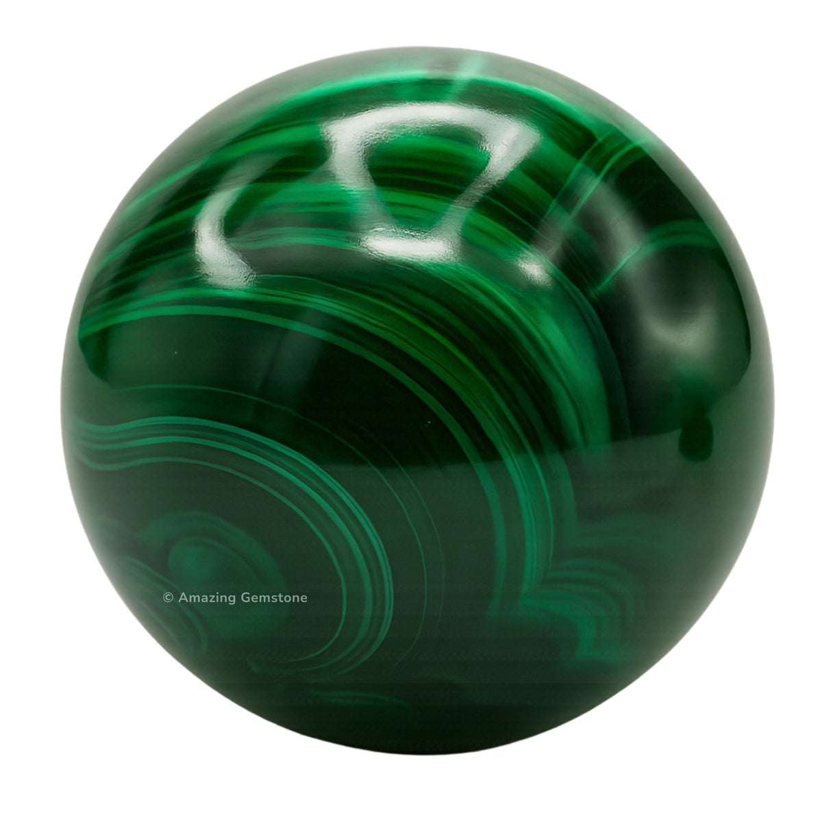 Amazing Gemstone Malachite Crystal Ball with Stand - 2" Inches Crystal Sphere Meditation Balls for Witchcraft and Decorative Balls