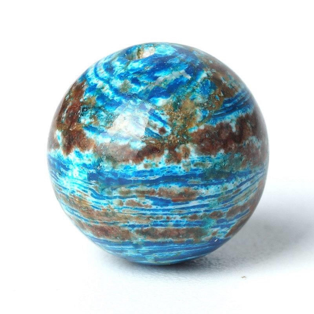 100Pcs Natural Stone 8mm Blue Pattern Agate Round Loose Gemstone Energy Healing Beads Hole Size 1mm DIY Smooth Beads for Bracelet Necklace Earrings Jewelry Making