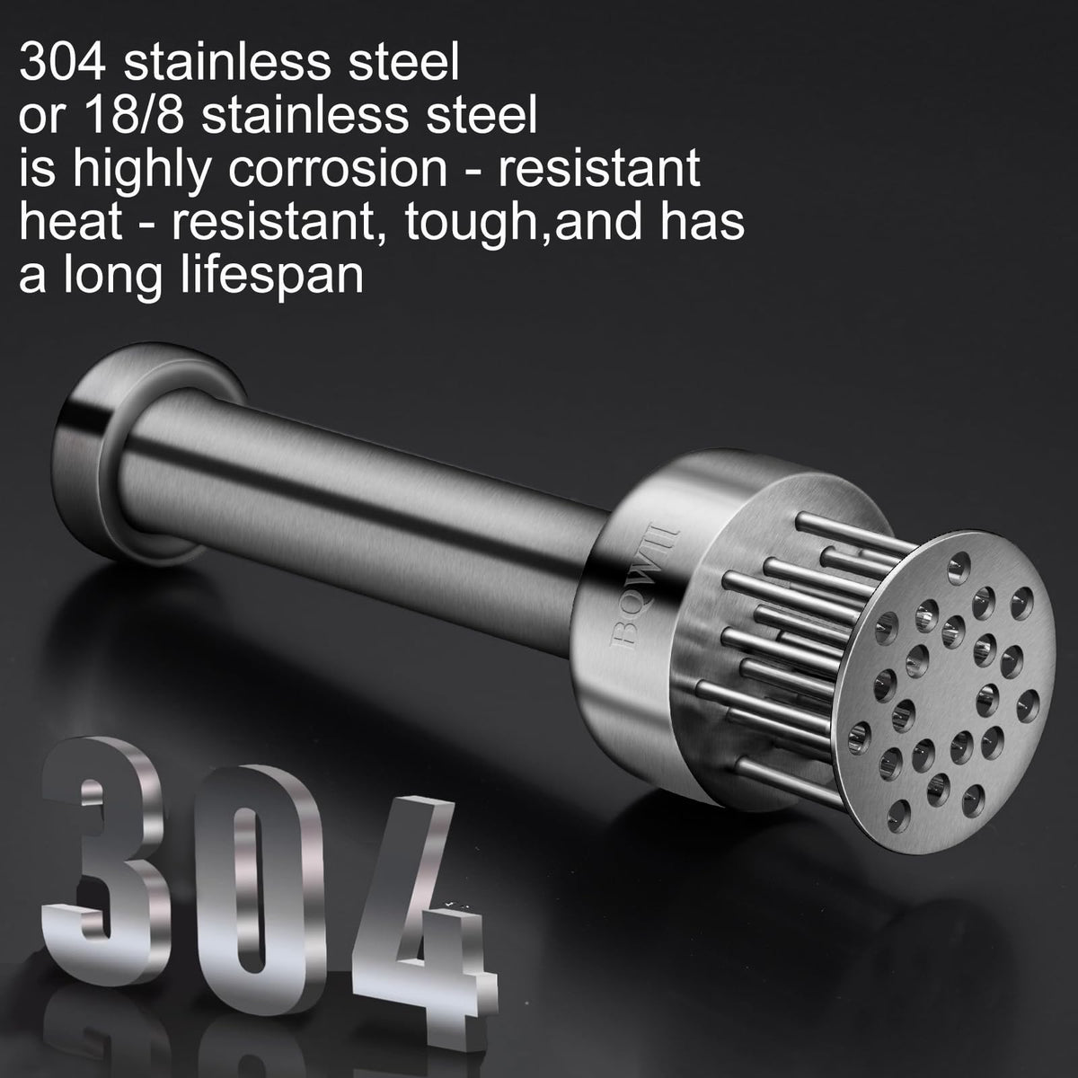 BQWII Stainless Steel Meat Tenderizer Tool with 21 Sharp Needles - A Meat Tenderizer Mallet for Chicken and Beef, Durable Meat Mallet Hammer, Easy-Grip Meat Hammer Tenderizer