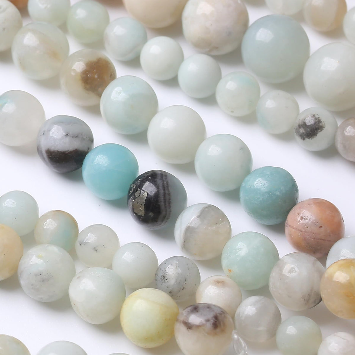 10MM 35PCS Fancy Stone Beads for Jewelry Making DIY Craft Gemstone Beads Kit Smooth Healing Crystal Beads for Bracelets, Necklaces
