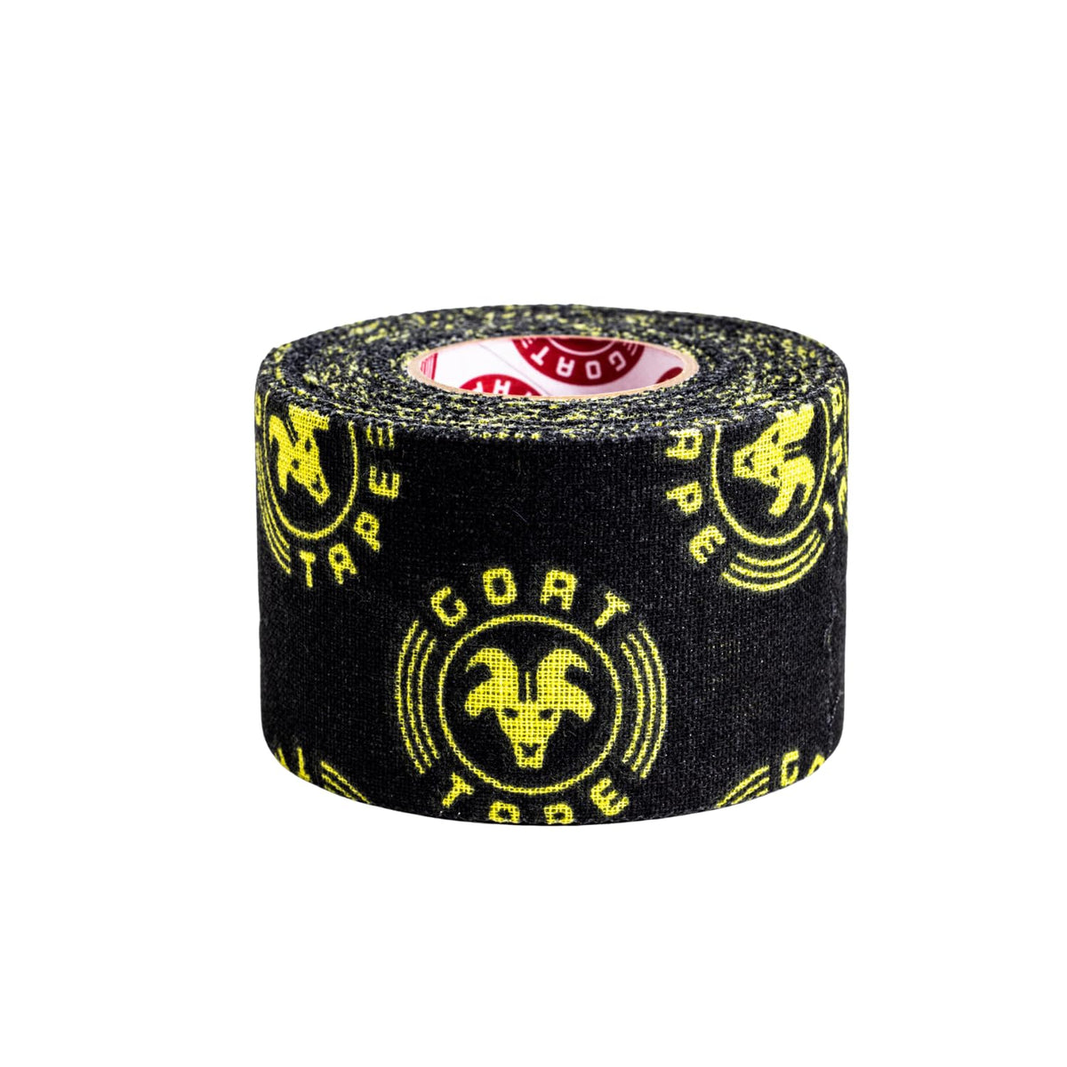 Scary Sticky Premium Athletic Tape, Ultra-Sticky Thumb, Finger & Wrist Tape for Weightlifting, Hook Grip & Cross Workout, Cotton, Latex-Free, 10 Yards, Black & Yellow, 1 Roll