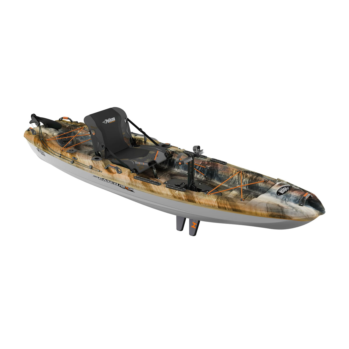 Pelican Catch 110HDII - Sit-On-Top Fishing Kayak - HyDryve Pedal System & Comfortable Ergocast seat - 10 ft - Outback