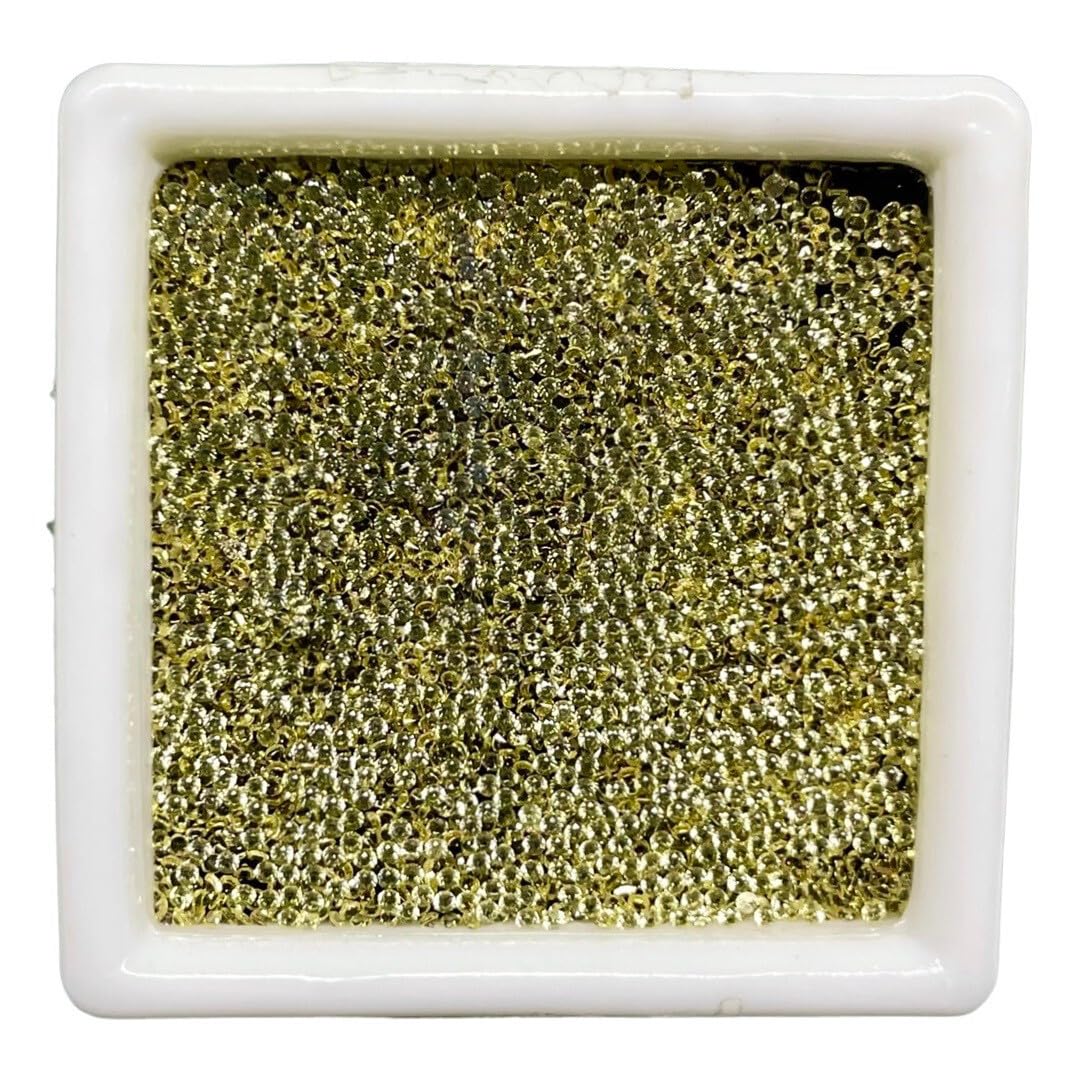 VVS 100 Pcs Natural Yellow Sapphire 1mm Round Diamond Cut Loose Gemstones Lot