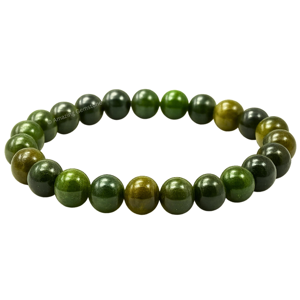 Amazing Gemstone Crystal Bracelet for Women Men's Gifts - Protection Healing Crystal Bracelet - 8mm Gemstone Beaded Stretchable Bracelet Pulseras Para Hombres Mujer Stocking Stuffers Mothers Day Gift (Chrome Diopside)
