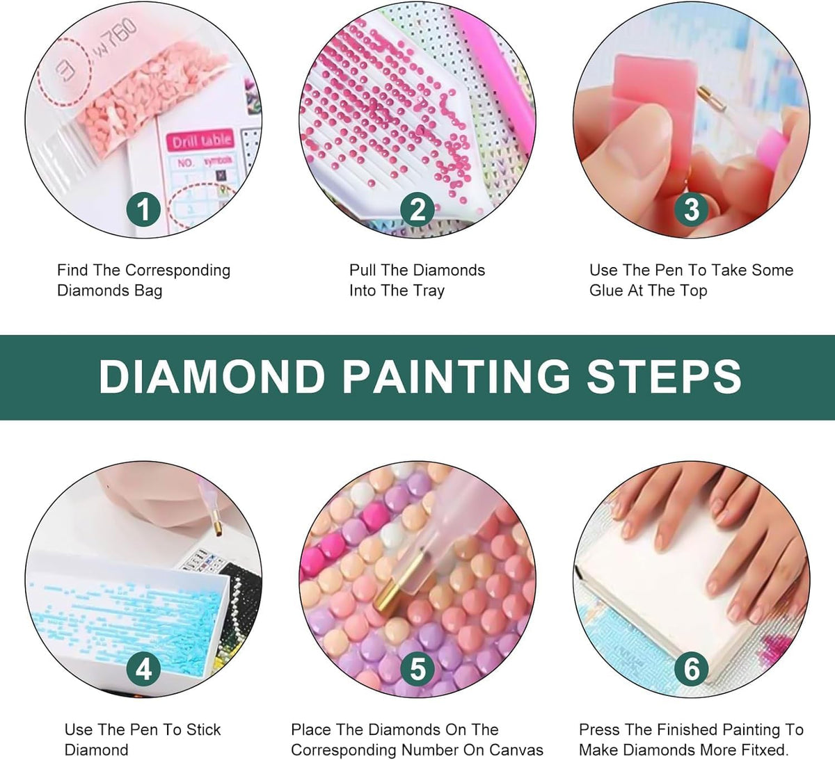 Zythron 4PCS Diamond Art Kits for Adults,Seaside Scenery Diamond Art Landscape Diamond Painting DIY 5D Full Drill Gem Art Painting Kit for Home Wall Decor Gifts 12x12 in