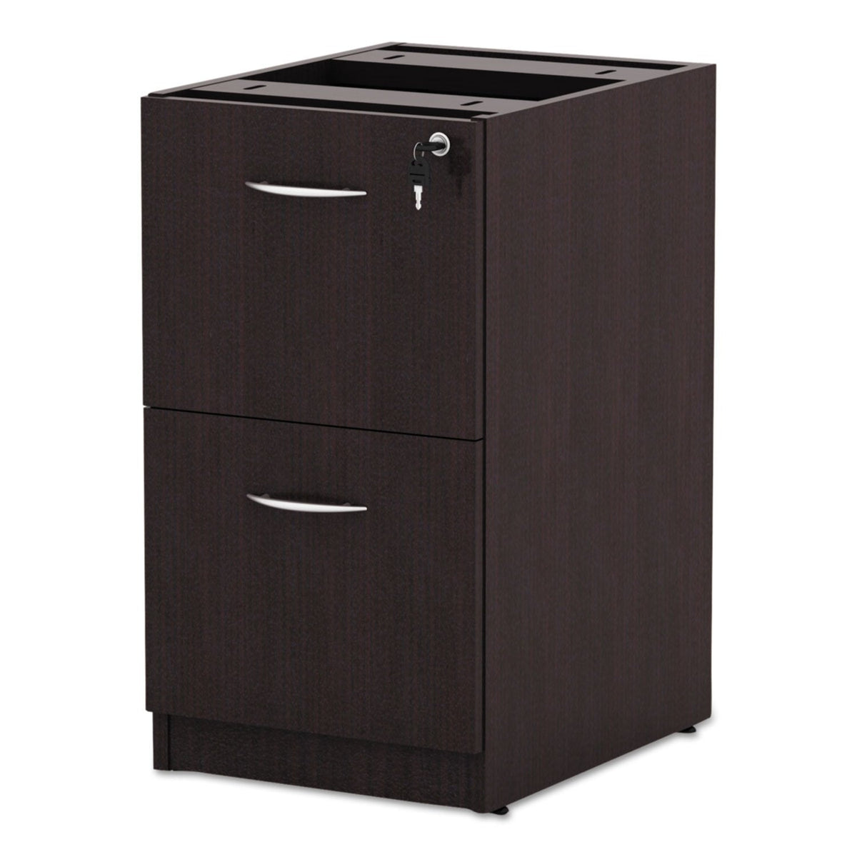Alera Alera Valencia Series Full Pedestal File, Left Or Right, 2 Legal/Letter-Size File Drawers, Espresso, 15.63" X 20.5" X 28.5"