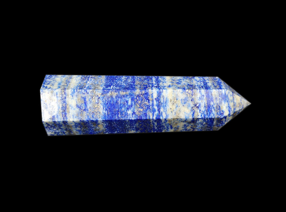 Lapis Lazuli Healing Crystal Wands Point Faceted Prism Bars for Reiki Chakra Meditation Therapy Deco by Mian Heal