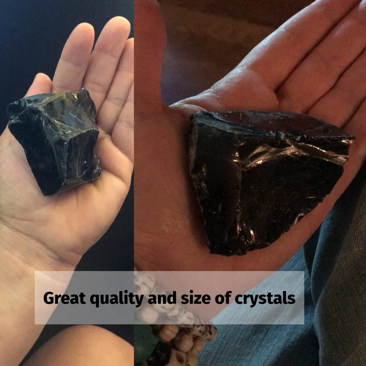 UU UNIHOM 1lb Bulk Raw Black Obsidian Stones, Large 1" Natural Rough Stones for Tumbling, Cabbing, Fountain Rocks, Decoration, Polishing, Wire Wrapping, Wicca and Reiki